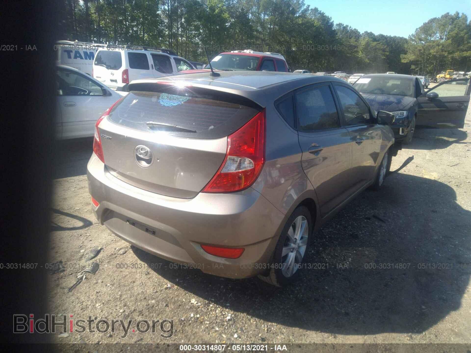 2014 HYUNDAI ACCENT - VIN: KMHCU5AE0EU183680 - Фото 4