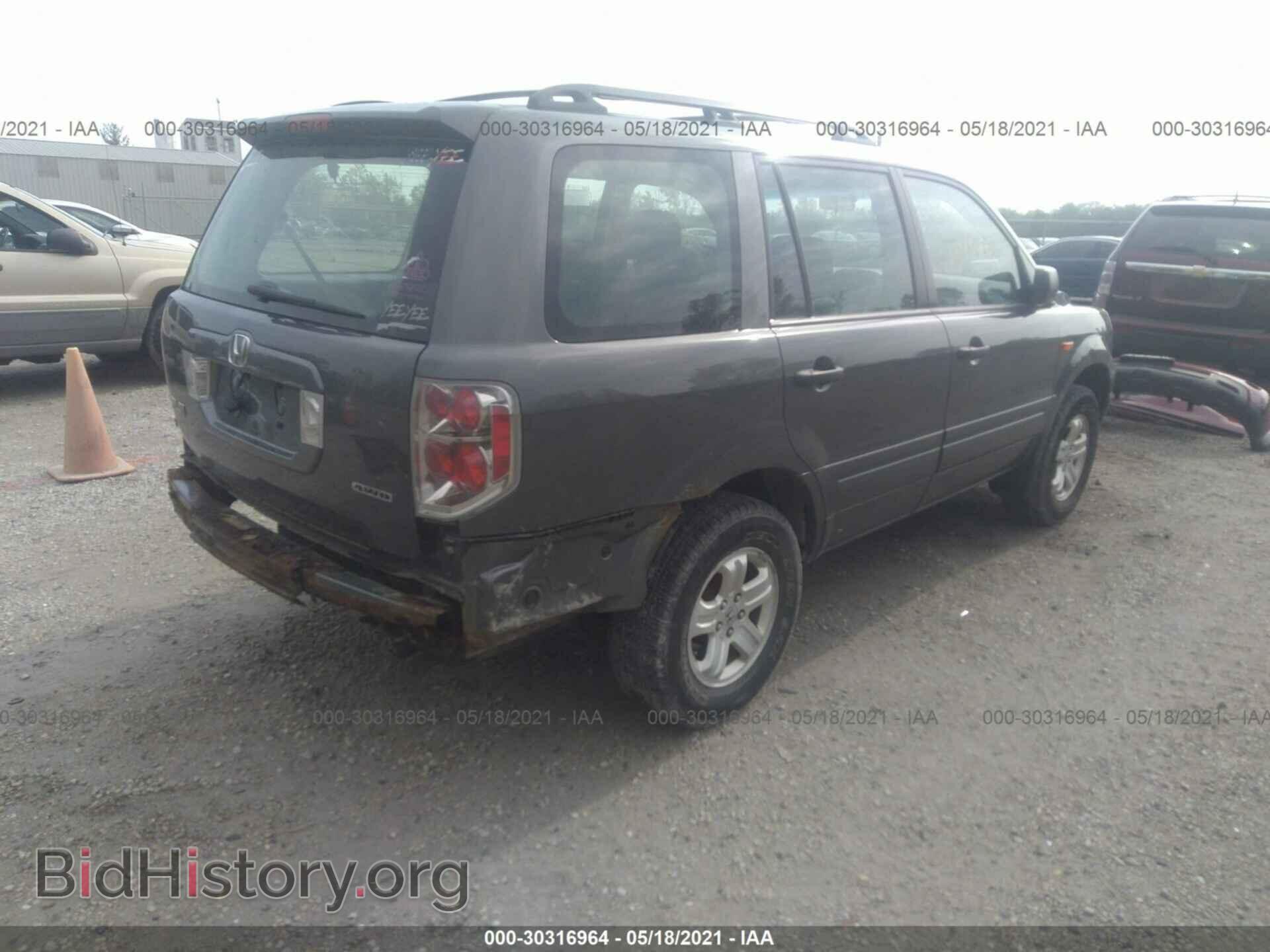 2007 HONDA PILOT - VIN: 2HKYF18177H511397 - Фото 4