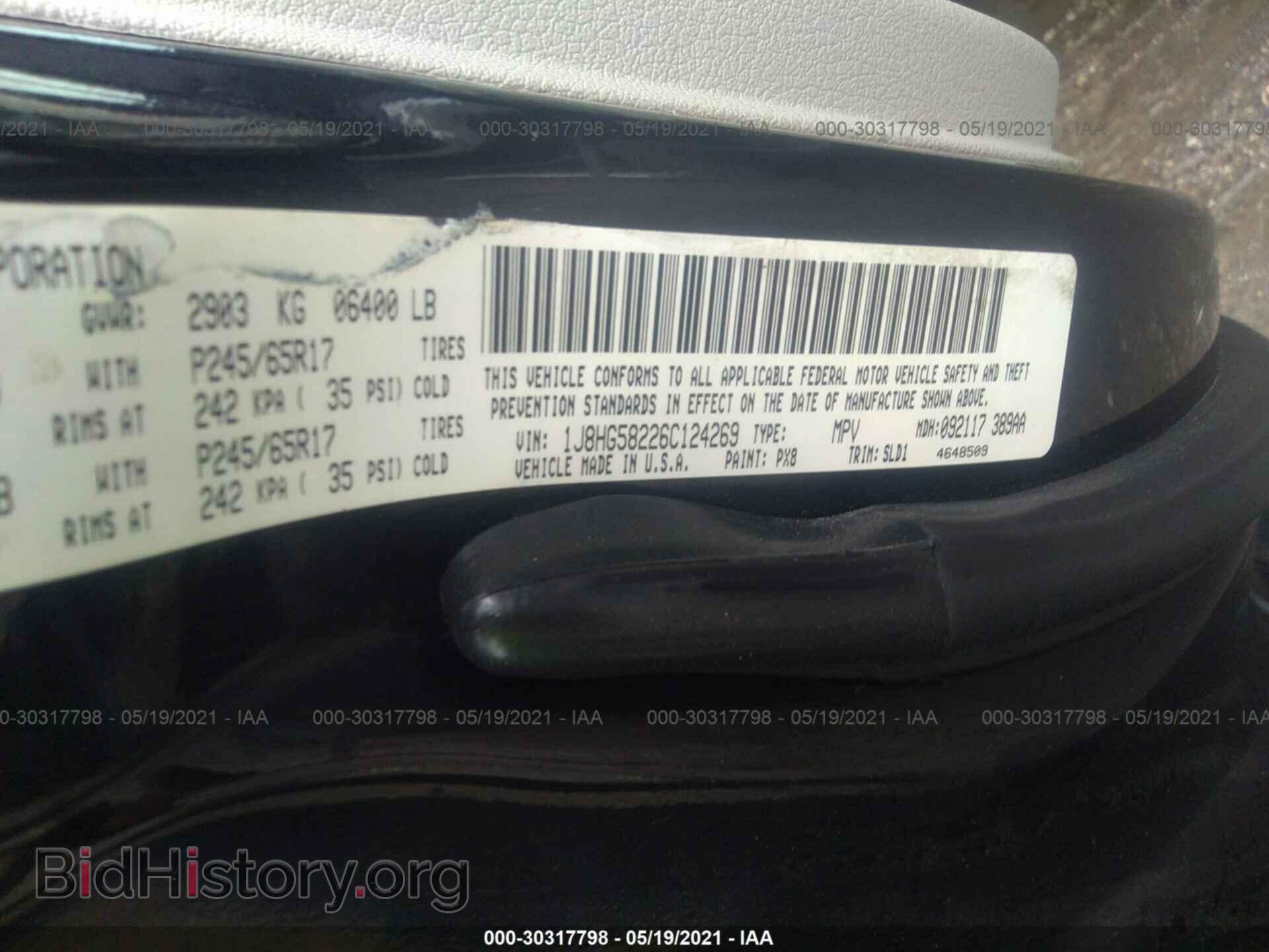 2006 JEEP COMMANDER - VIN: 1J8HG58226C124269 - Фото 9