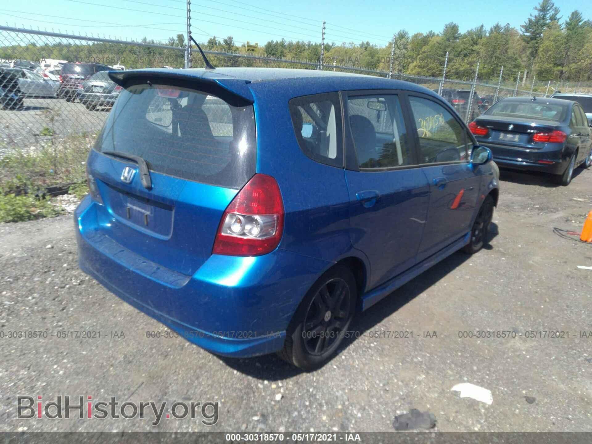 2007 HONDA FIT - VIN: JHMGD38657S009321 - Фото 4