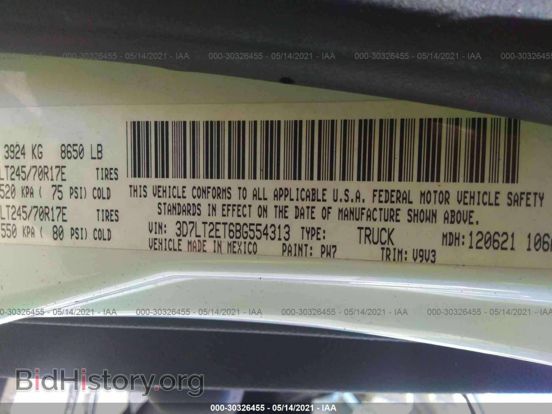 2011 RAM 2500 - VIN: 3D7LT2ET6BG554313 - Photo 9