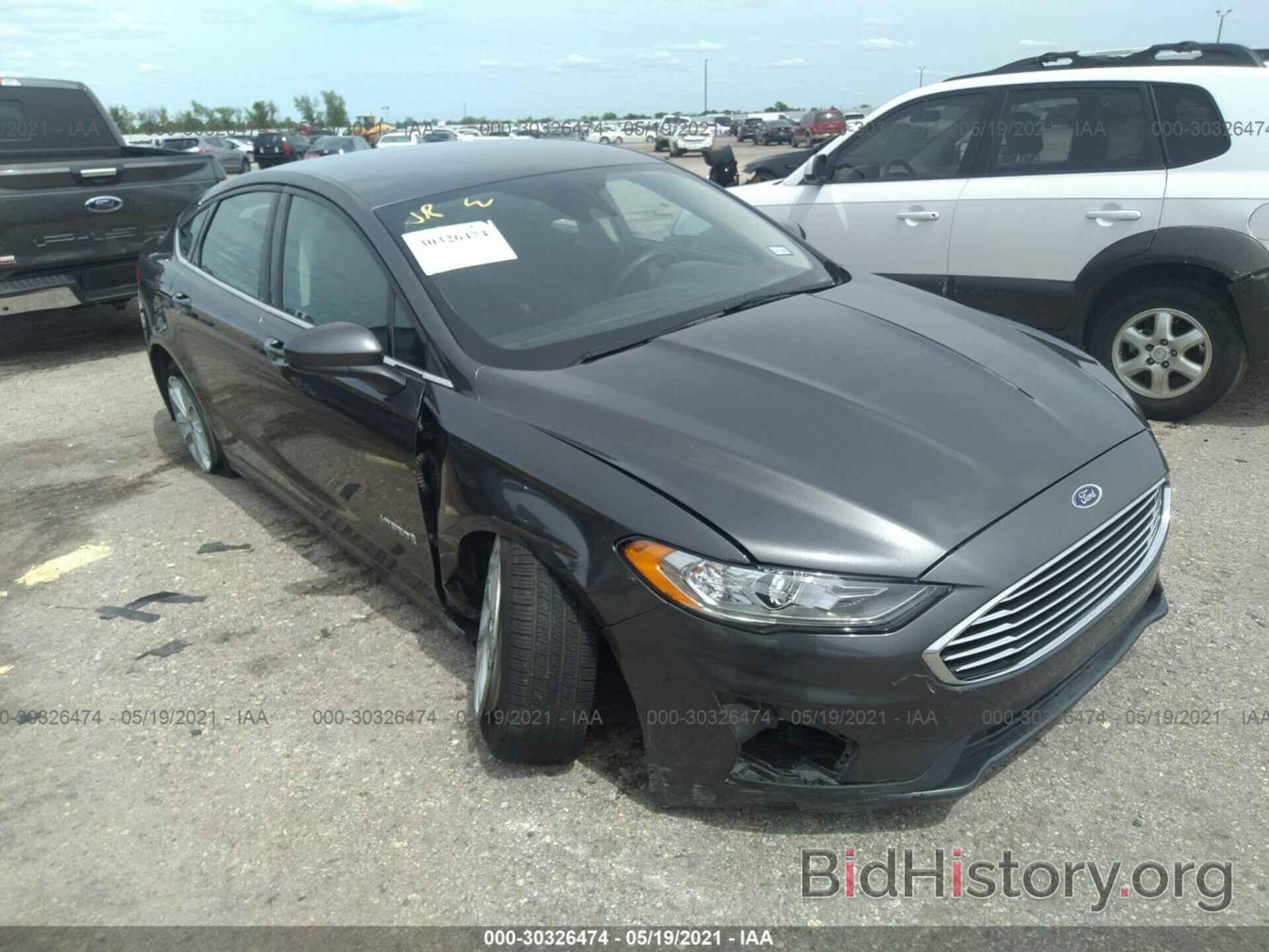 Фотография 3FA6P0LU7KR143816 - FORD FUSION HYBRID 2019