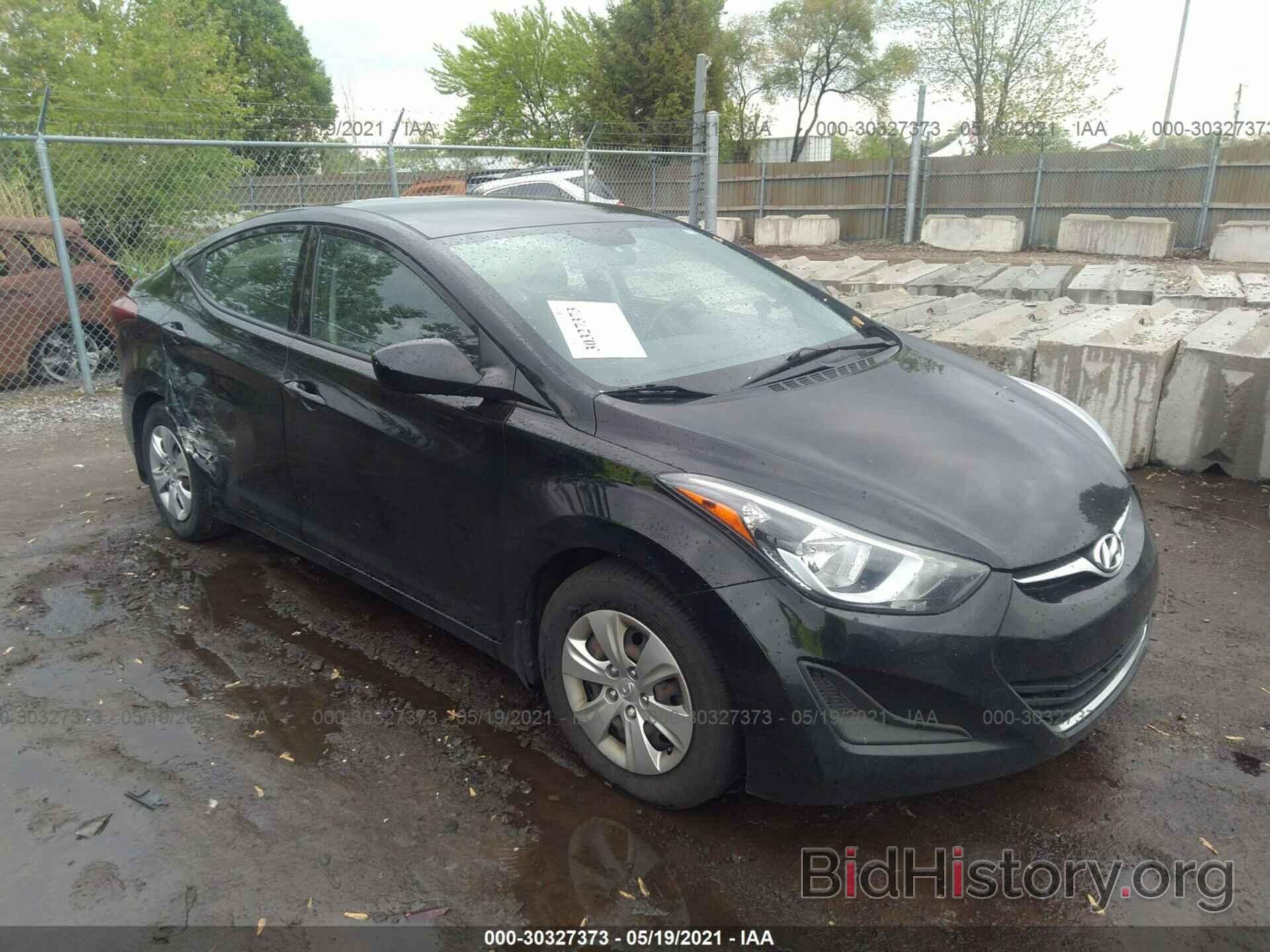 Photo KMHDH4AE9GU541834 - HYUNDAI ELANTRA 2016