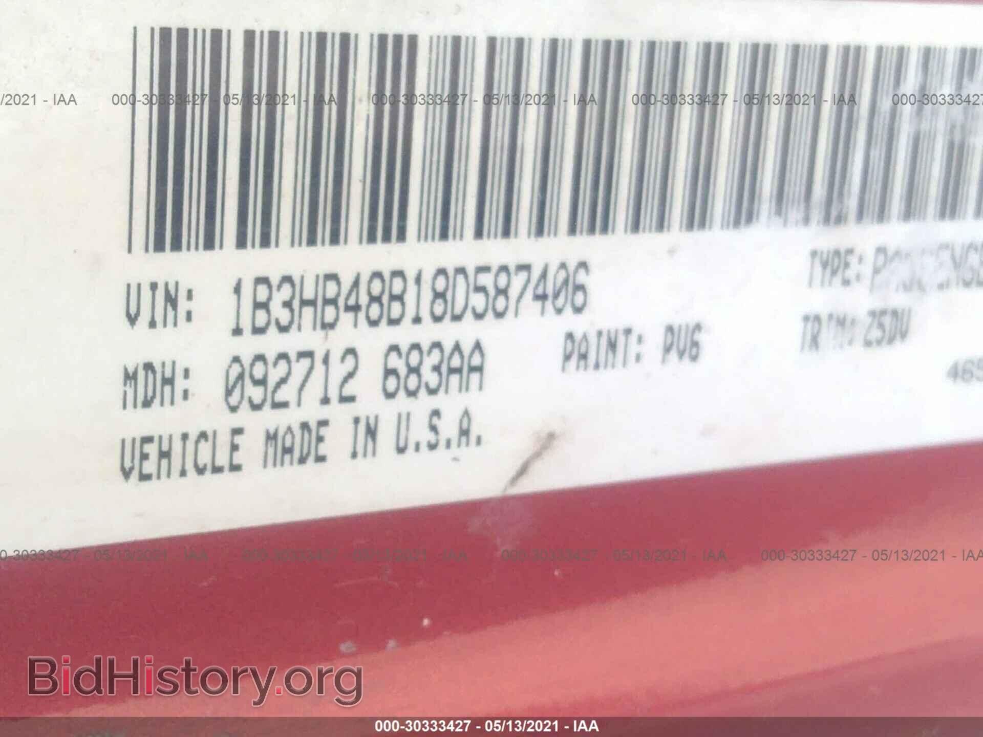 2008 DODGE CALIBER - VIN: 1B3HB48B18D587406 - Фото 9