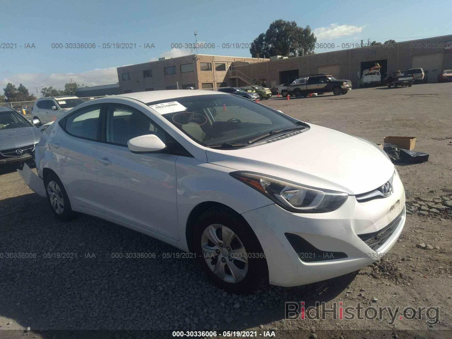 Photo 5NPDH4AEXGH711357 - HYUNDAI ELANTRA 2016