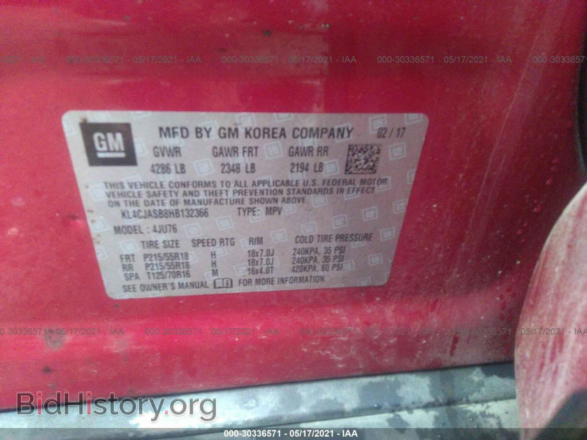 2017 BUICK ENCORE - VIN: KL4CJASB8HB132366 - Photo 9