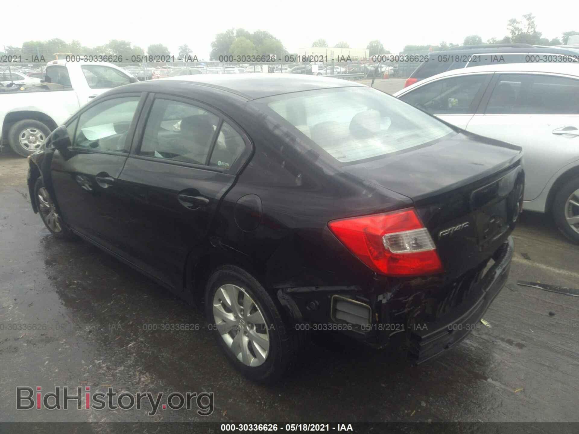 2012 HONDA CIVIC SDN - VIN: 2HGFB2F52CH602368 - Photo 3