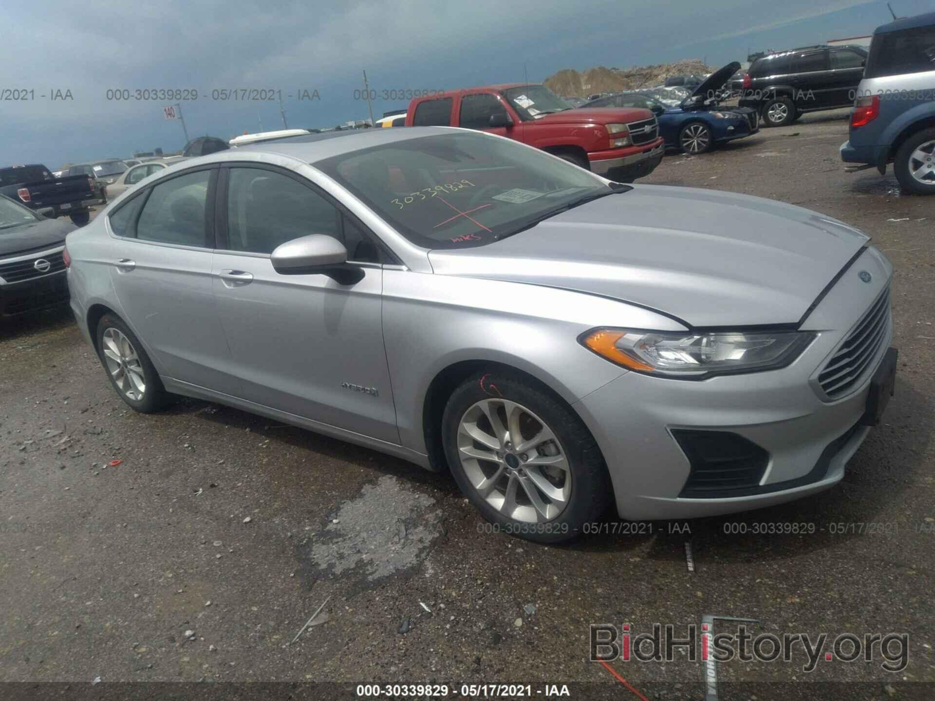 Фотография 3FA6P0LU7KR207482 - FORD FUSION HYBRID 2019