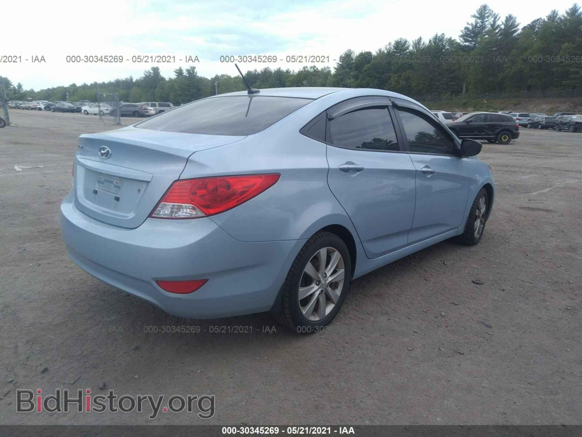 2014 HYUNDAI ACCENT - VIN: KMHCU4AEXEU728066 - Фото 4