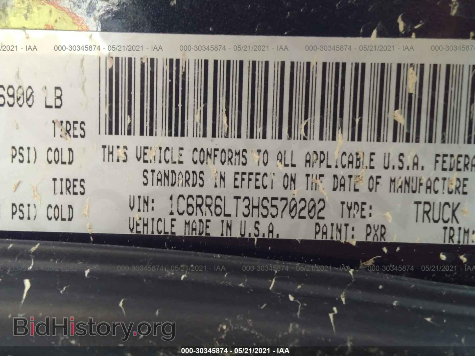 2017 RAM 1500 - VIN: 1C6RR6LT3HS570202 - Фото 9