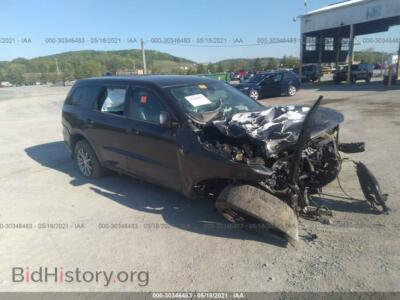 2016 Dodge DURANGO SXT, черный — VIN 1C4RDJAG6GC424921, IAAI