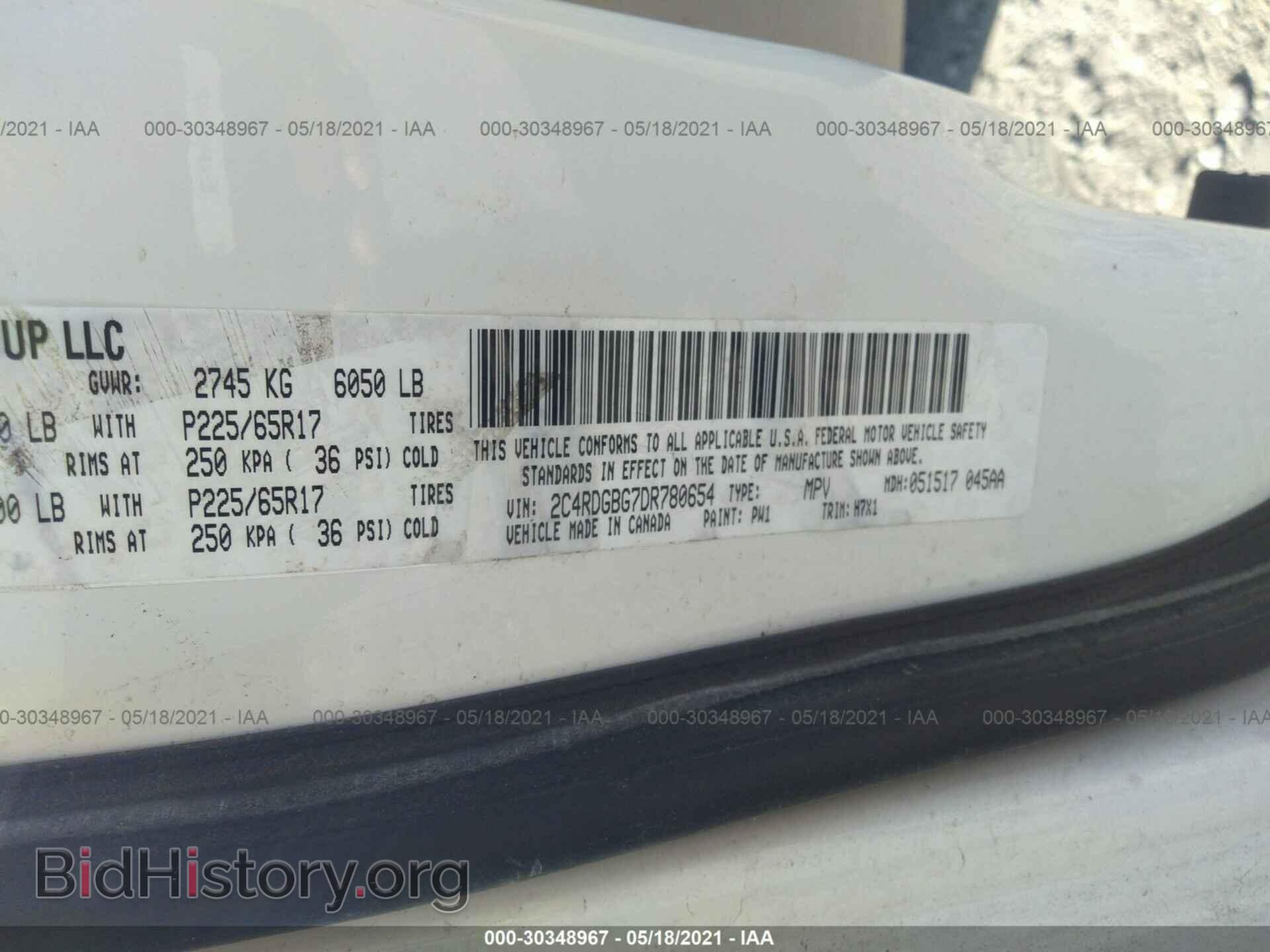 2013 DODGE GRAND CARAVAN - VIN: 2C4RDGBG7DR780654 - Фото 9
