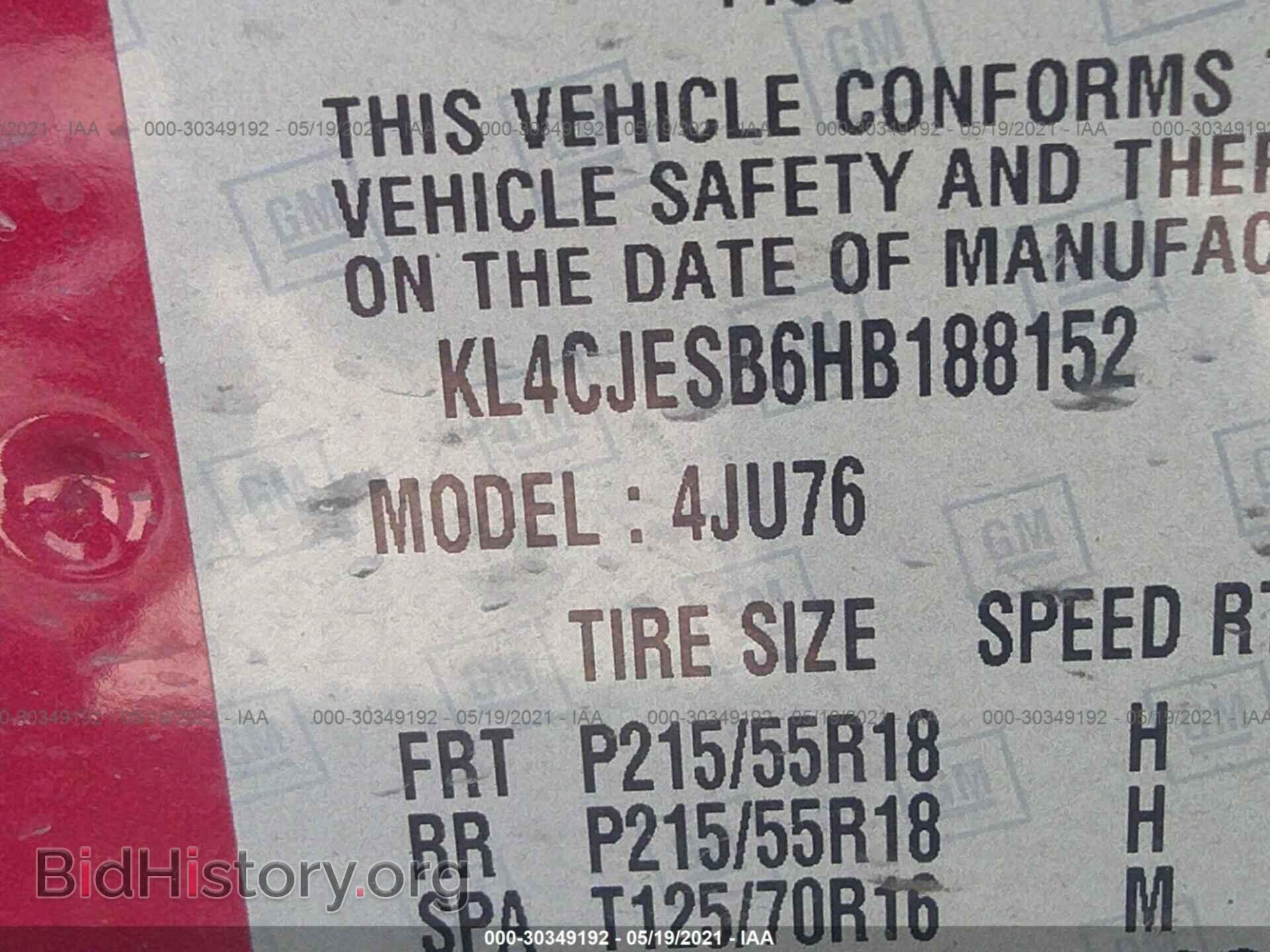 2017 BUICK ENCORE - VIN: KL4CJESB6HB188152 - Photo 9