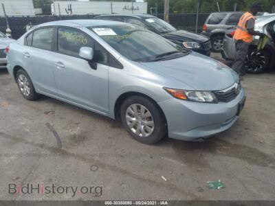 2012 Honda CIVIC SDN LX, light blue — VIN 2HGFB2F54CH523008, IAAI