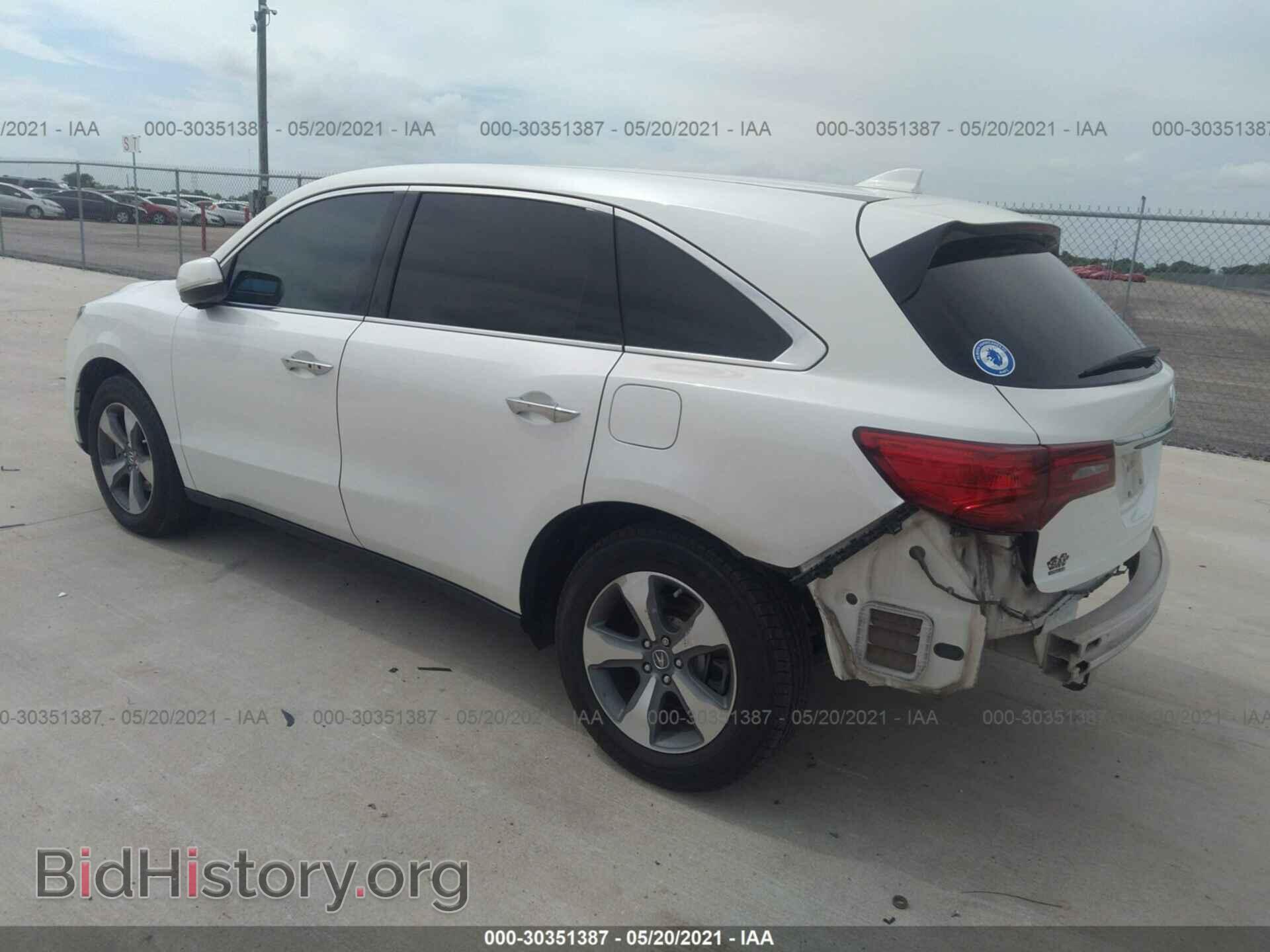 2014 ACURA MDX - VIN: 5FRYD3H21EB018917 - Фото 3
