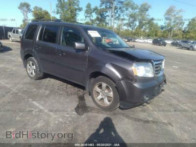 2014 Honda PILOT EX-L, серый — VIN 5FNYF4H53EB056080, IAAI