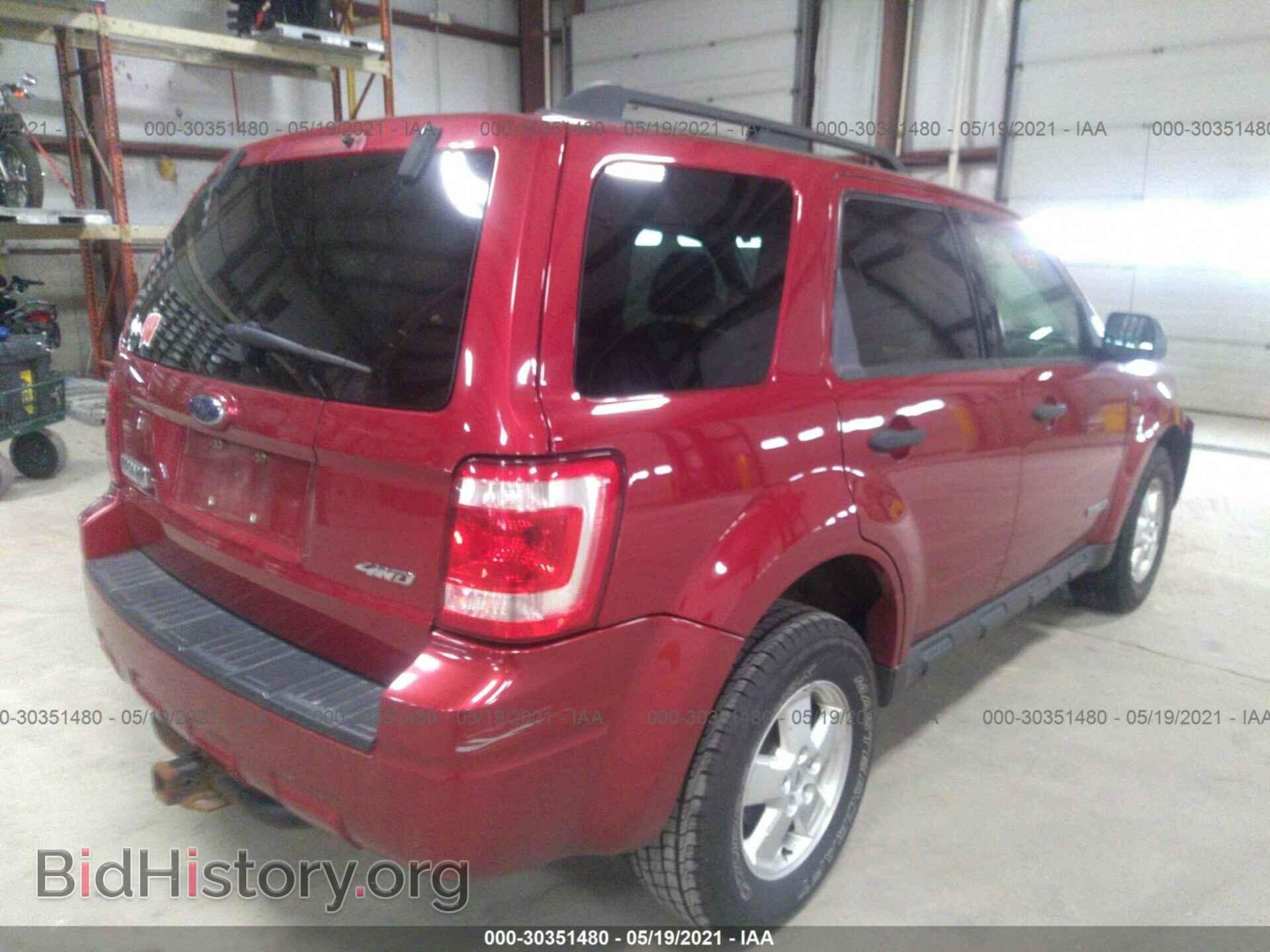2008 FORD ESCAPE - VIN: 1FMCU93168KD83612 - Фото 4