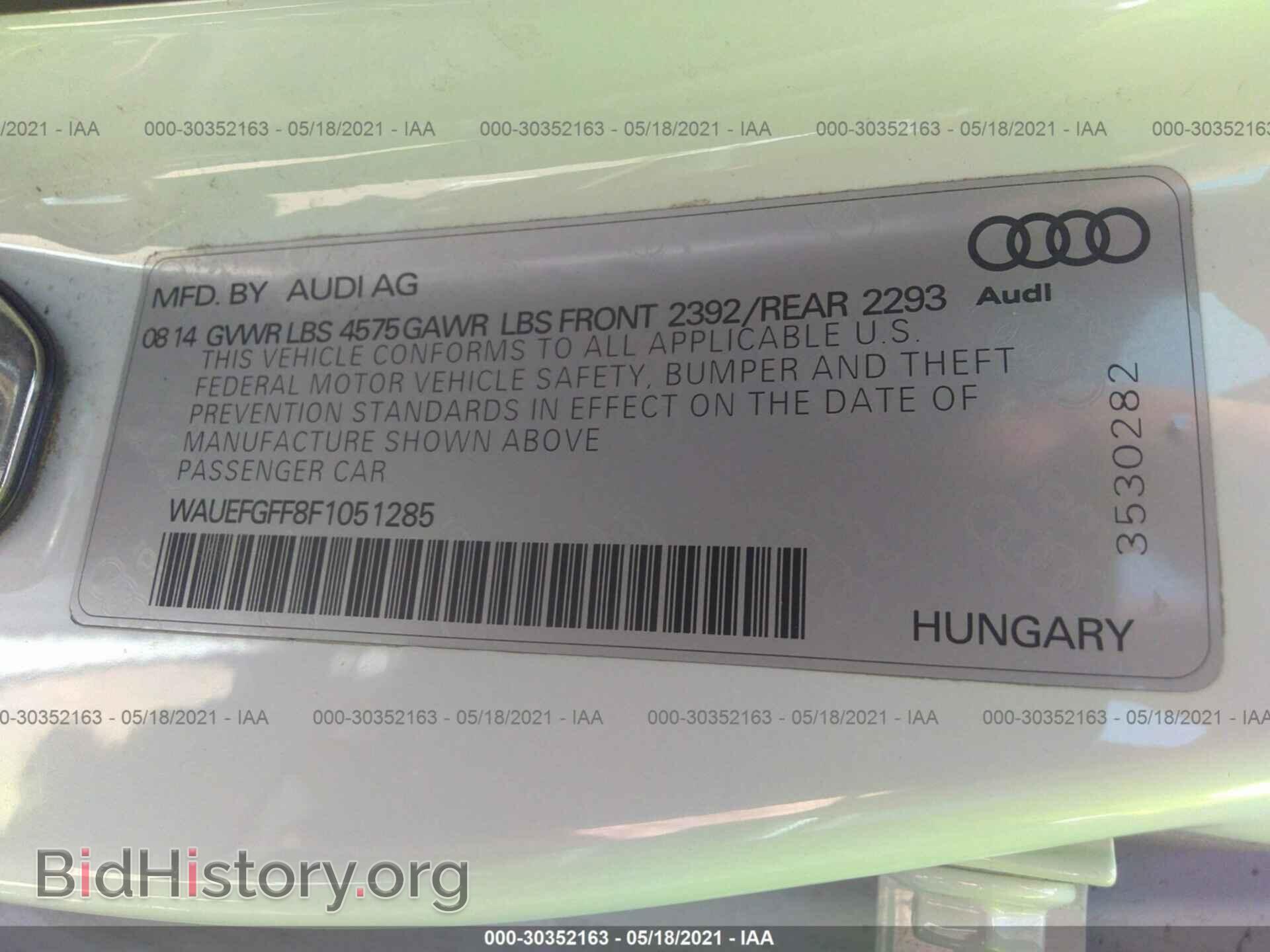 2015 AUDI A3 - VIN: WAUEFGFF8F1051285 - Фото 9