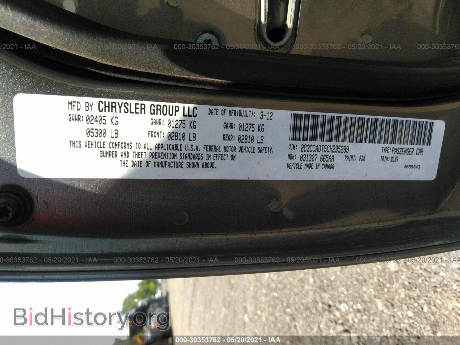 2012 CHRYSLER 300 - VIN: 2C3CCADT5CH235299 - Photo 9