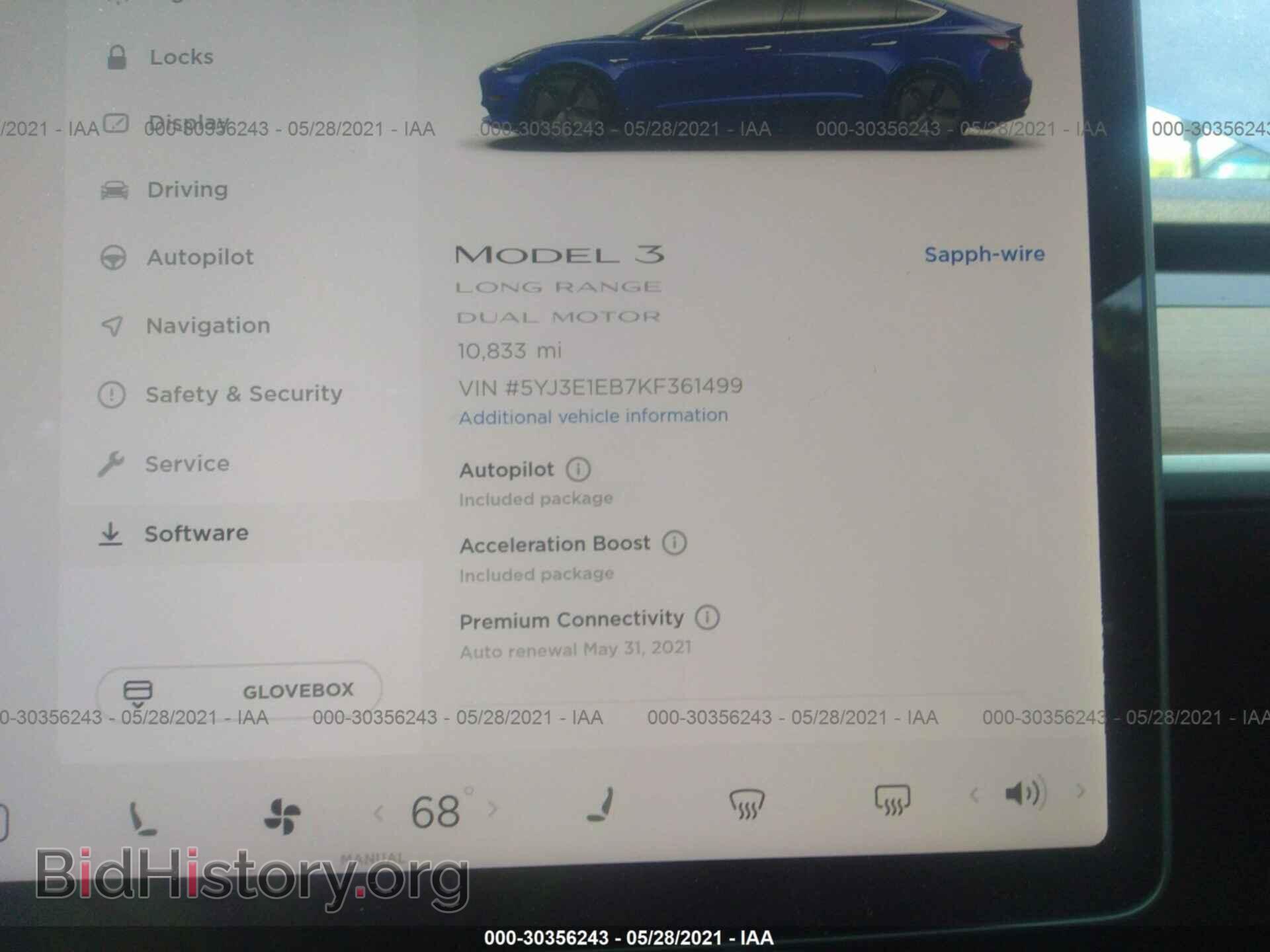 2019 TESLA MODEL 3 - VIN: 5YJ3E1EB7KF361499 - Photo 7