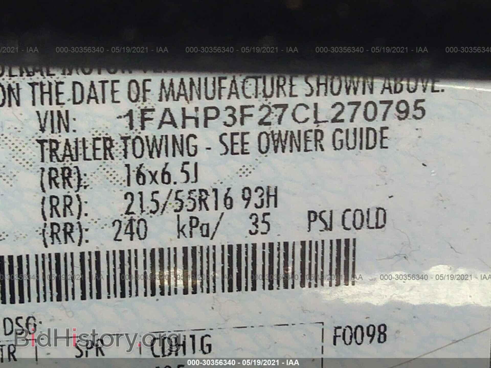 2012 FORD FOCUS - VIN: 1FAHP3F27CL270795 - Photo 9