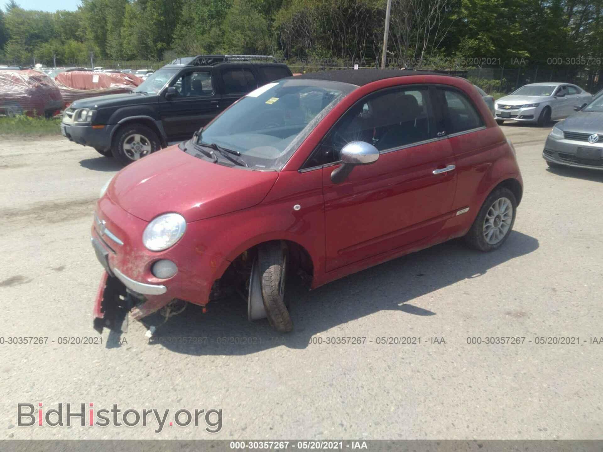 2013 FIAT 500 - VIN: 3C3CFFER7DT600677 - Фото 2