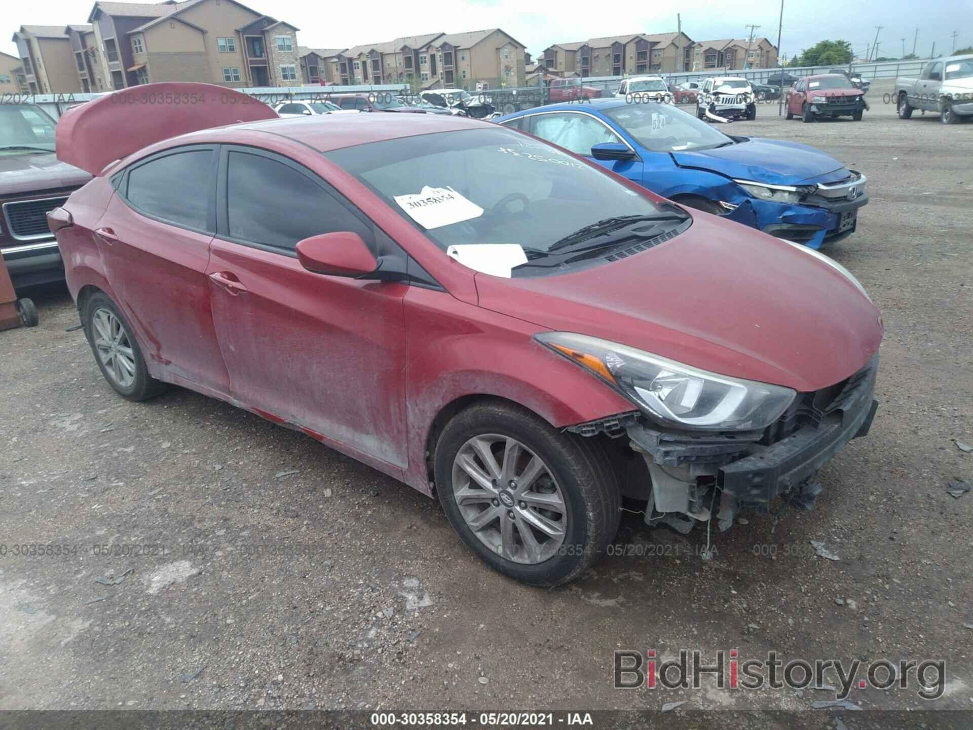 Photo KMHDH4AE0GU598763 - HYUNDAI ELANTRA 2016