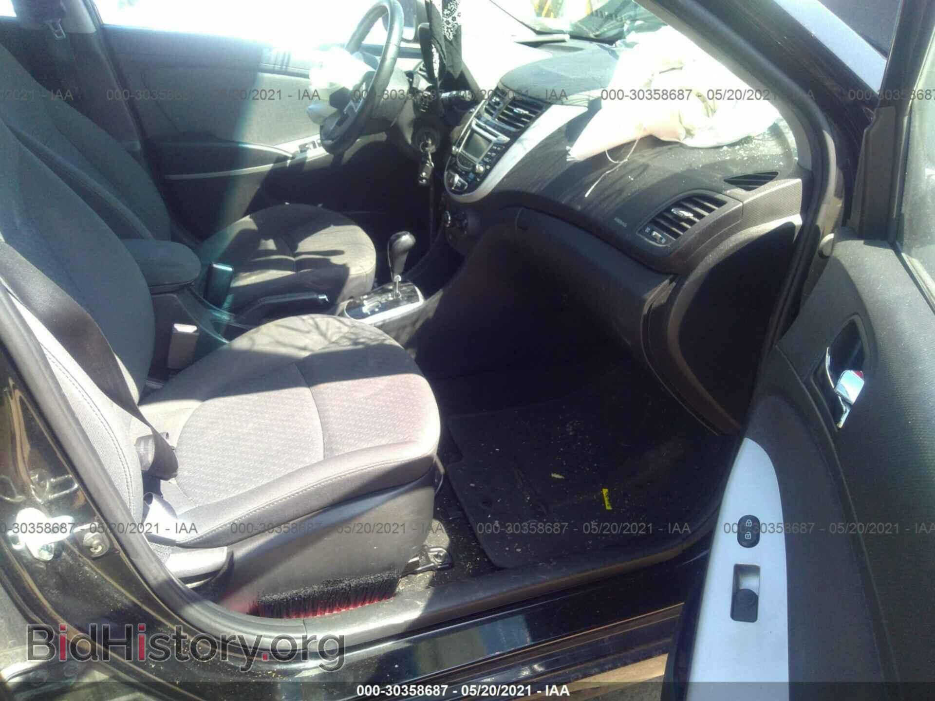 2012 HYUNDAI ACCENT - VIN: KMHCU5AE3CU011673 - Фото 5