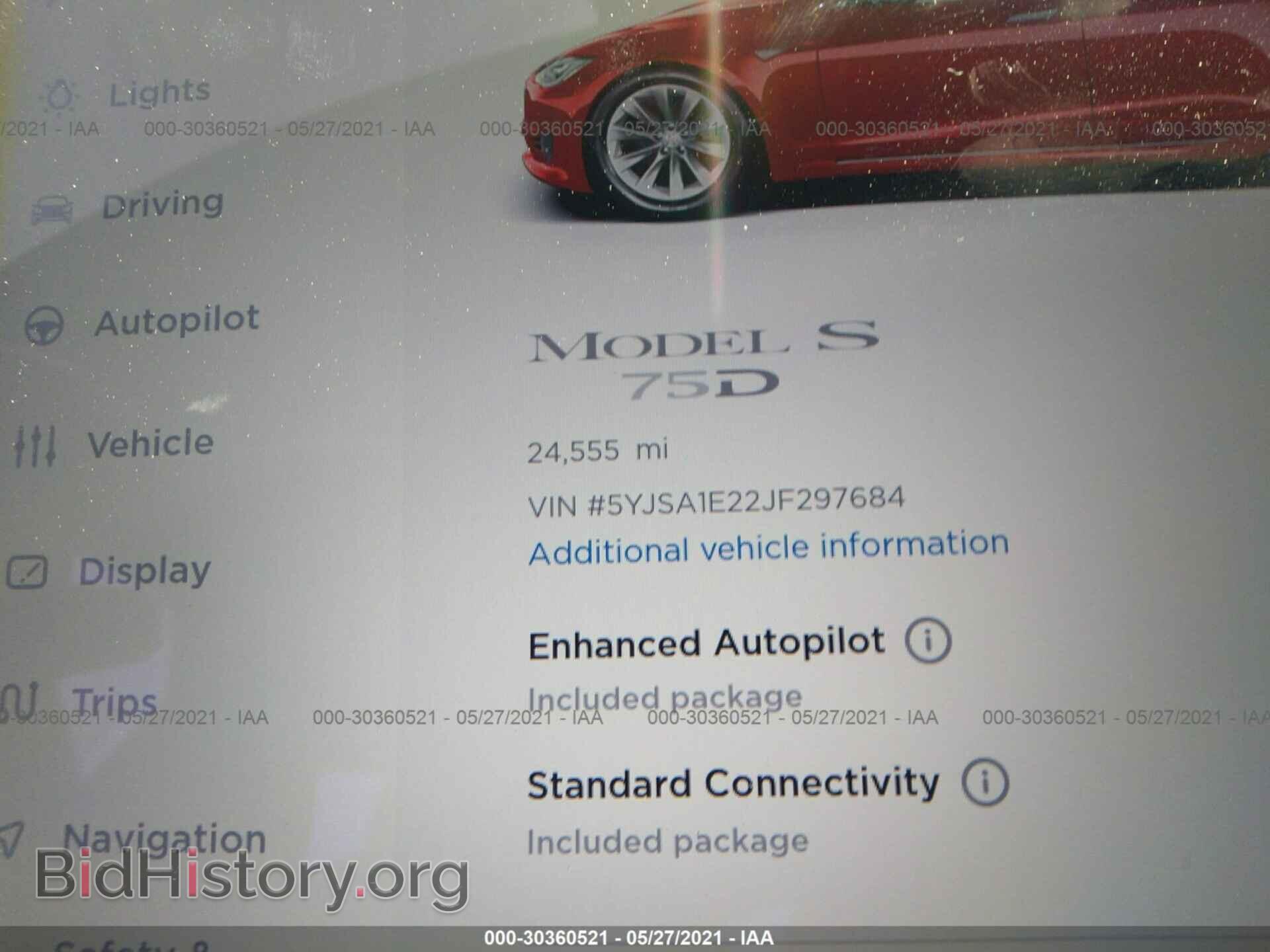 2018 TESLA MODEL S - VIN: 5YJSA1E22JF297684 - Фото 7