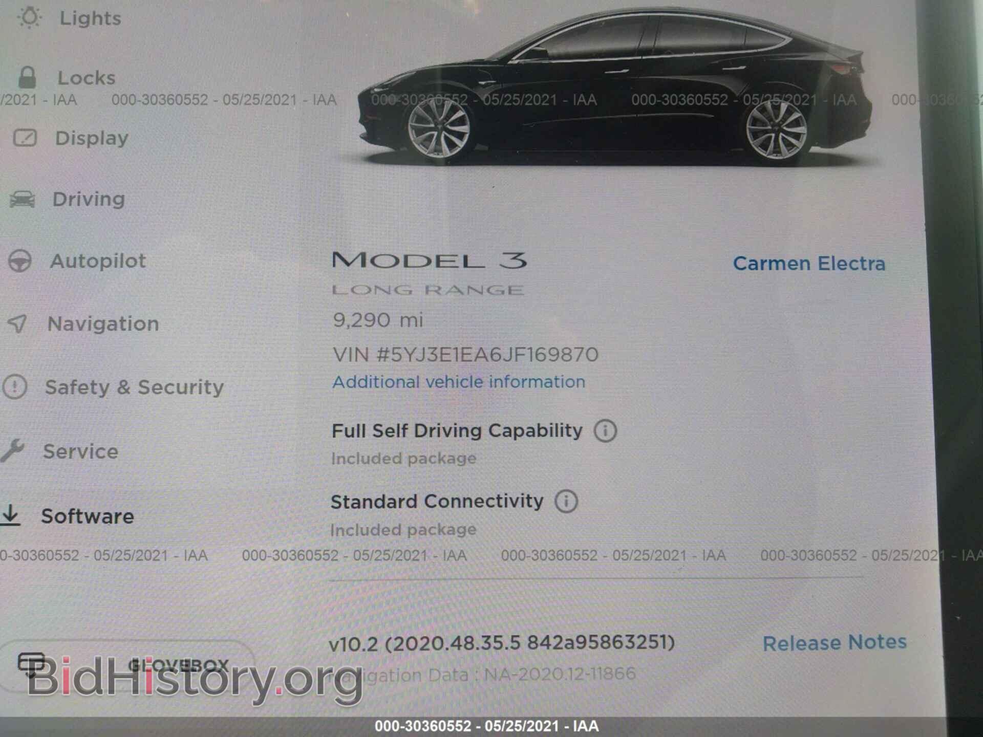 2018 TESLA MODEL 3 - VIN: 5YJ3E1EA6JF169870 - Фото 9