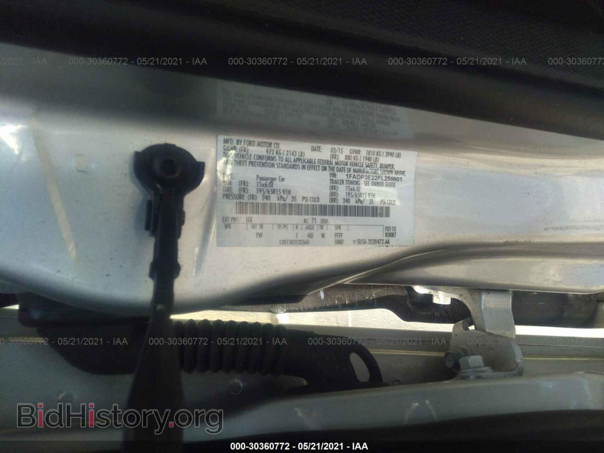 2015 FORD FOCUS - VIN: 1FADP3E22FL256601 - Фото 8