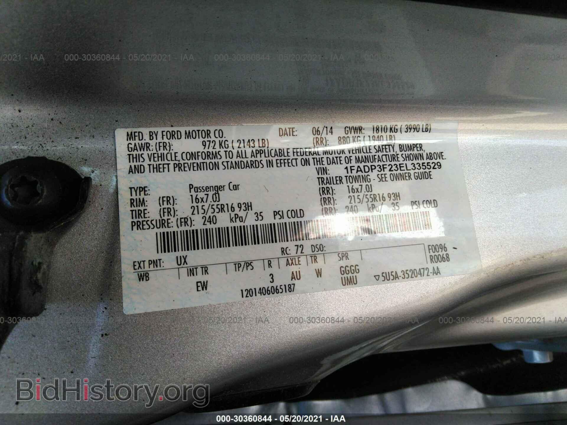 2014 FORD FOCUS - VIN: 1FADP3F23EL335529 - Photo 9
