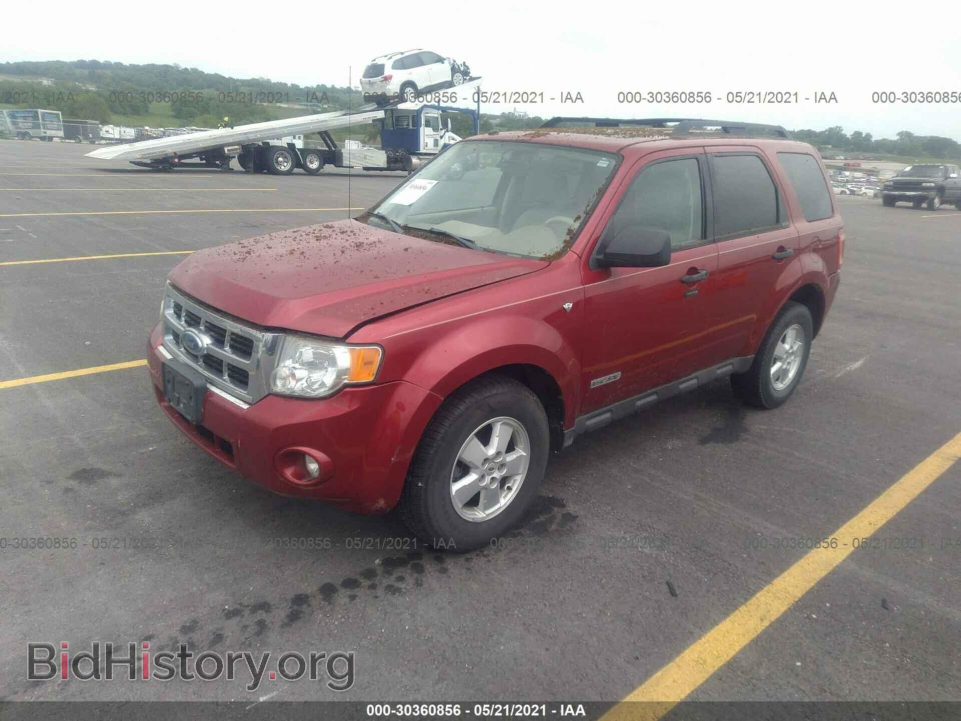 2008 FORD ESCAPE - VIN: 1FMCU03138KA71677 - Фото 2