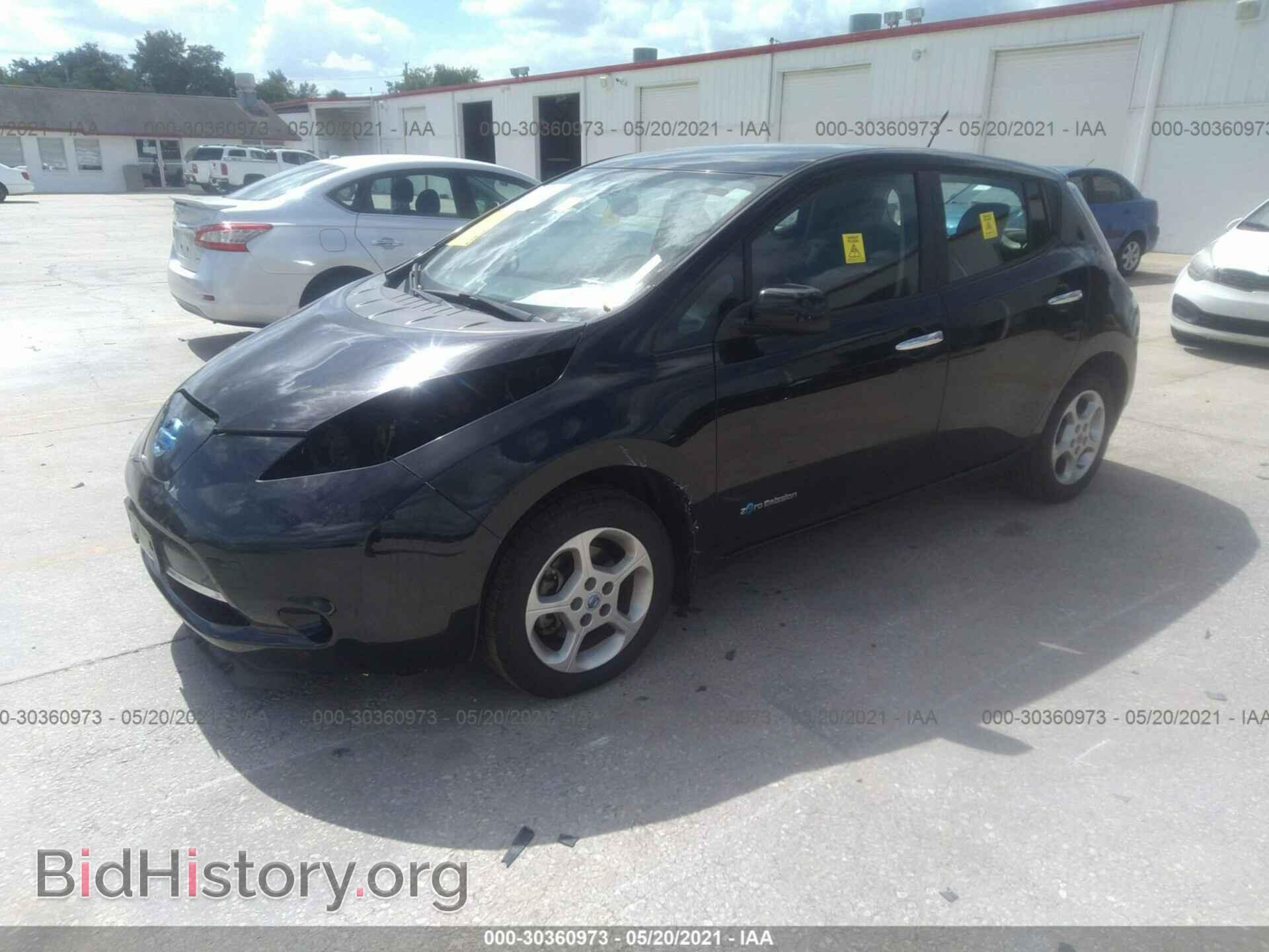 2013 NISSAN LEAF - VIN: 1N4AZ0CP1DC405197 - Фото 2