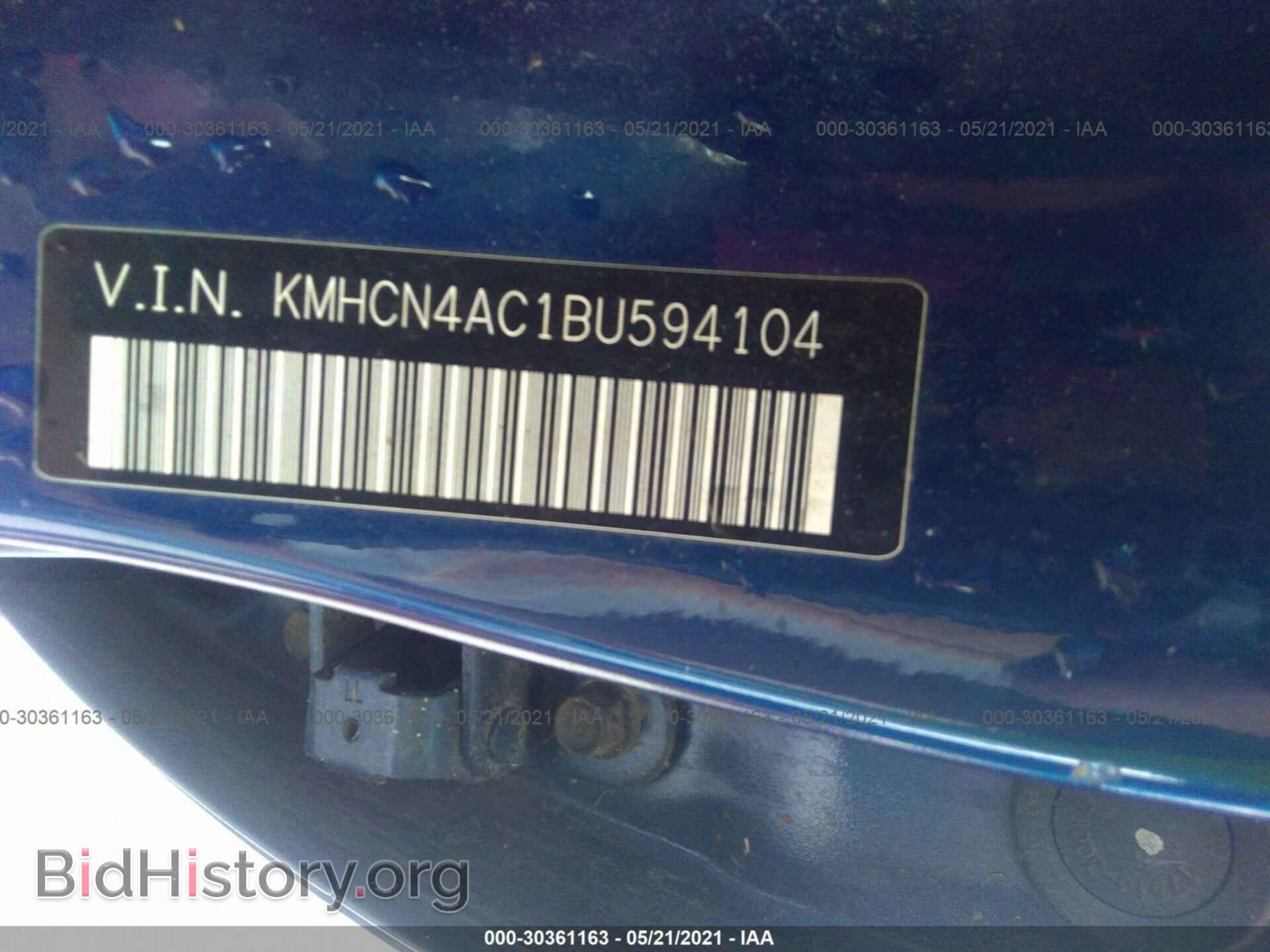 2011 HYUNDAI ACCENT - VIN: KMHCN4AC1BU594104 - Фото 9