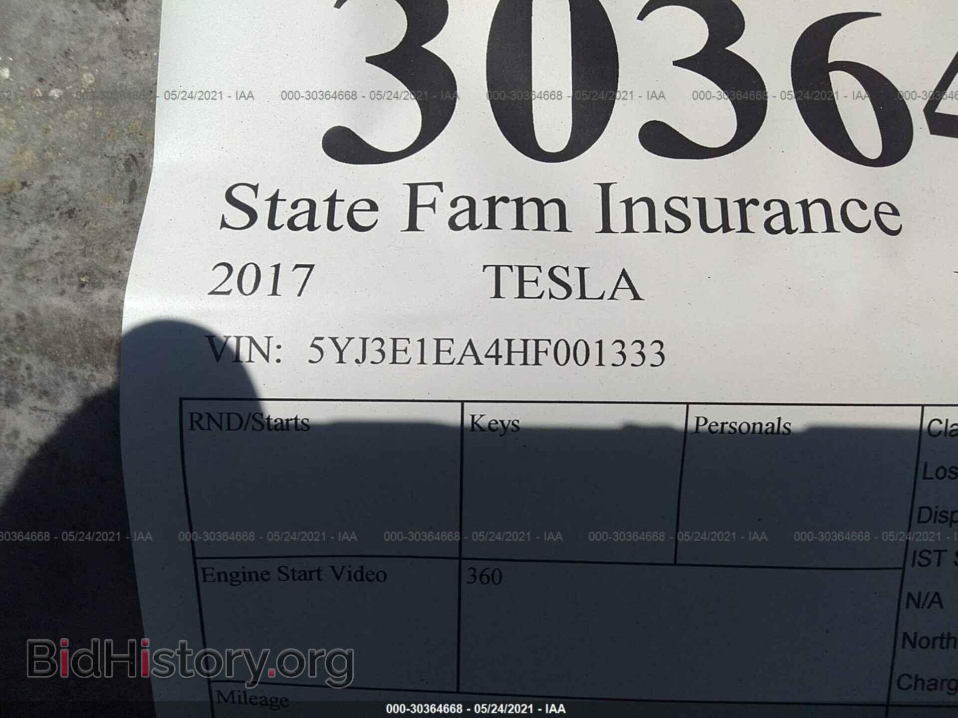 2017 TESLA MODEL 3 - VIN: 5YJ3E1EA4HF001333 - Photo 9