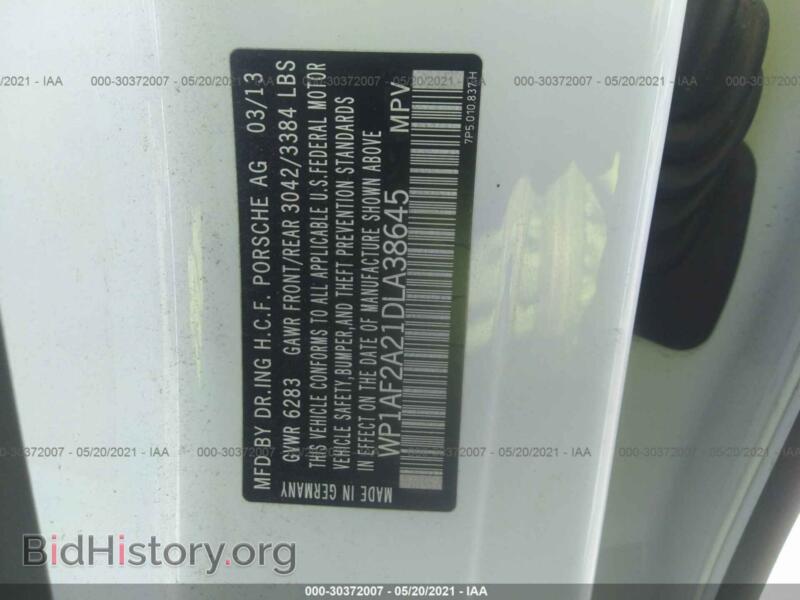 2013 Porsche CAYENNE (VIN WP1AF2A21DLA38645) — photo 9 of 11