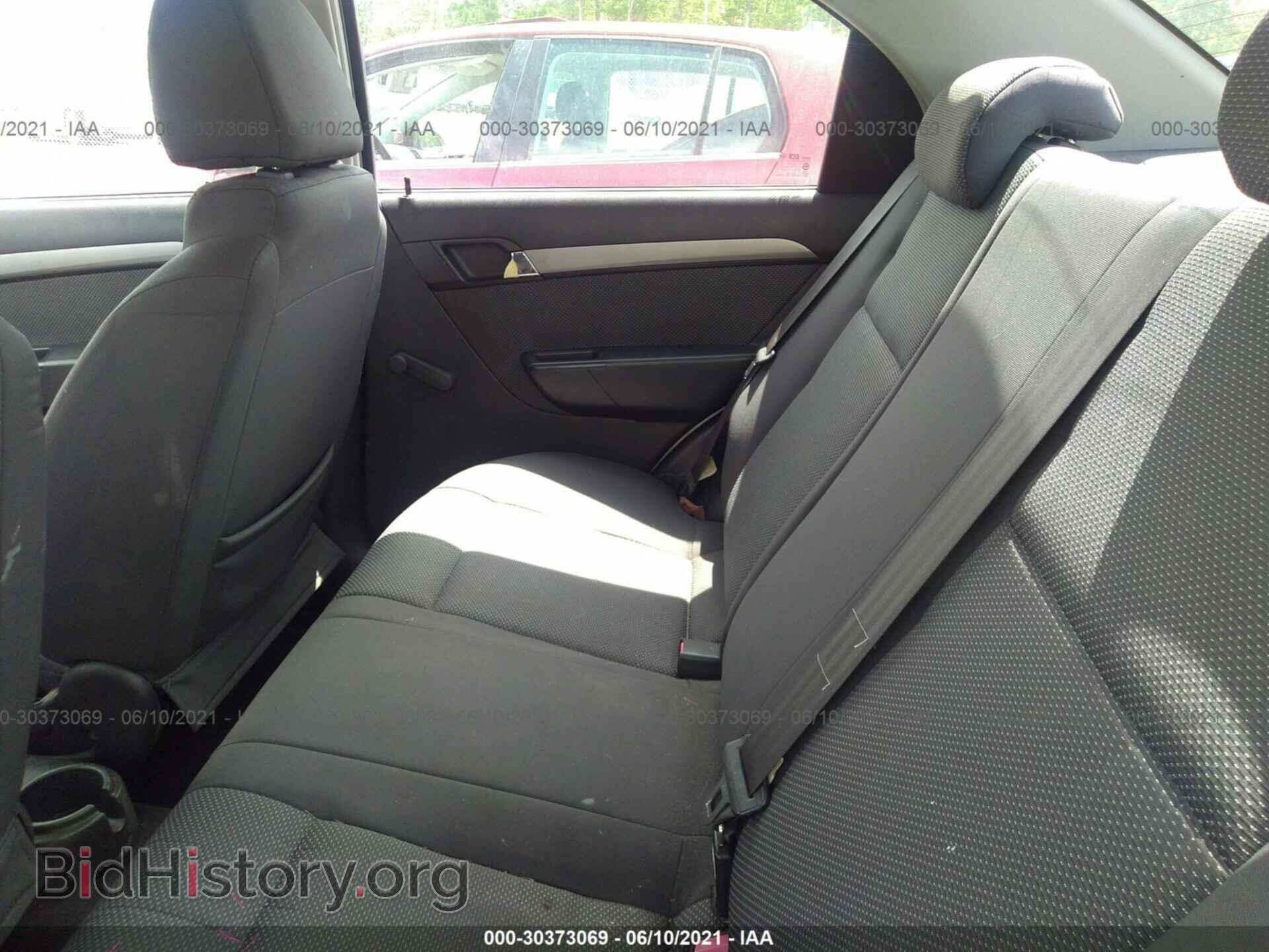 2009 CHEVROLET AVEO - VIN: KL1TD56E19B317585 - Фото 8
