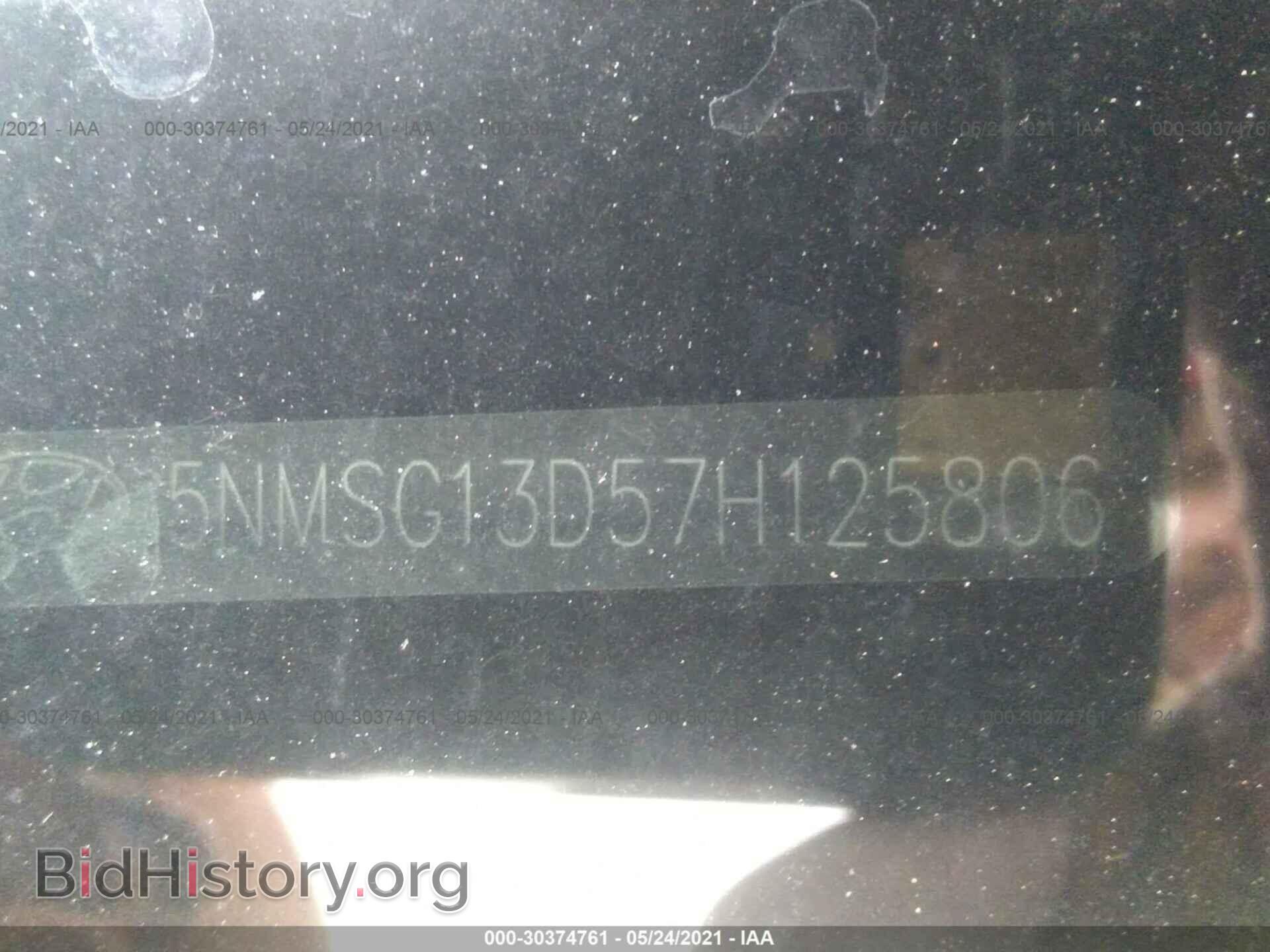 2007 HYUNDAI SANTA FE - VIN: 5NMSG13D57H125806 - Фото 9