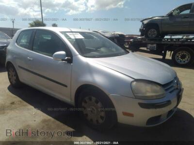 2007 Volkswagen RABBIT, серебристый — VIN WVWBS71K07W093525, IAAI