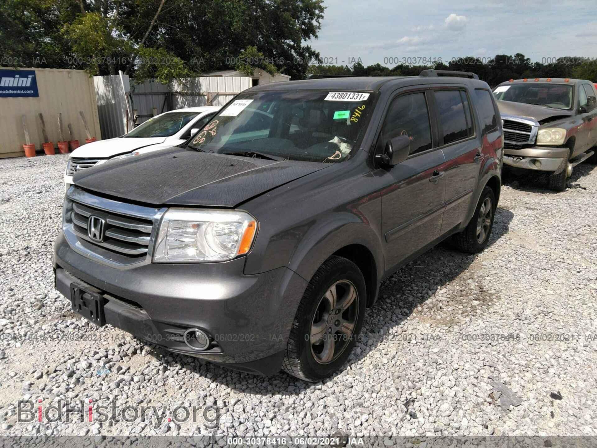 2012 HONDA PILOT - VIN: 5FNYF3H51CB031525 - Фото 2