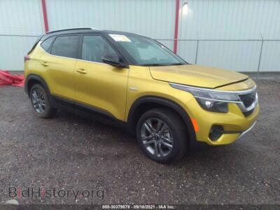 2021 Kia SELTOS S, green — VIN KNDEUCAA4M7098109, IAAI