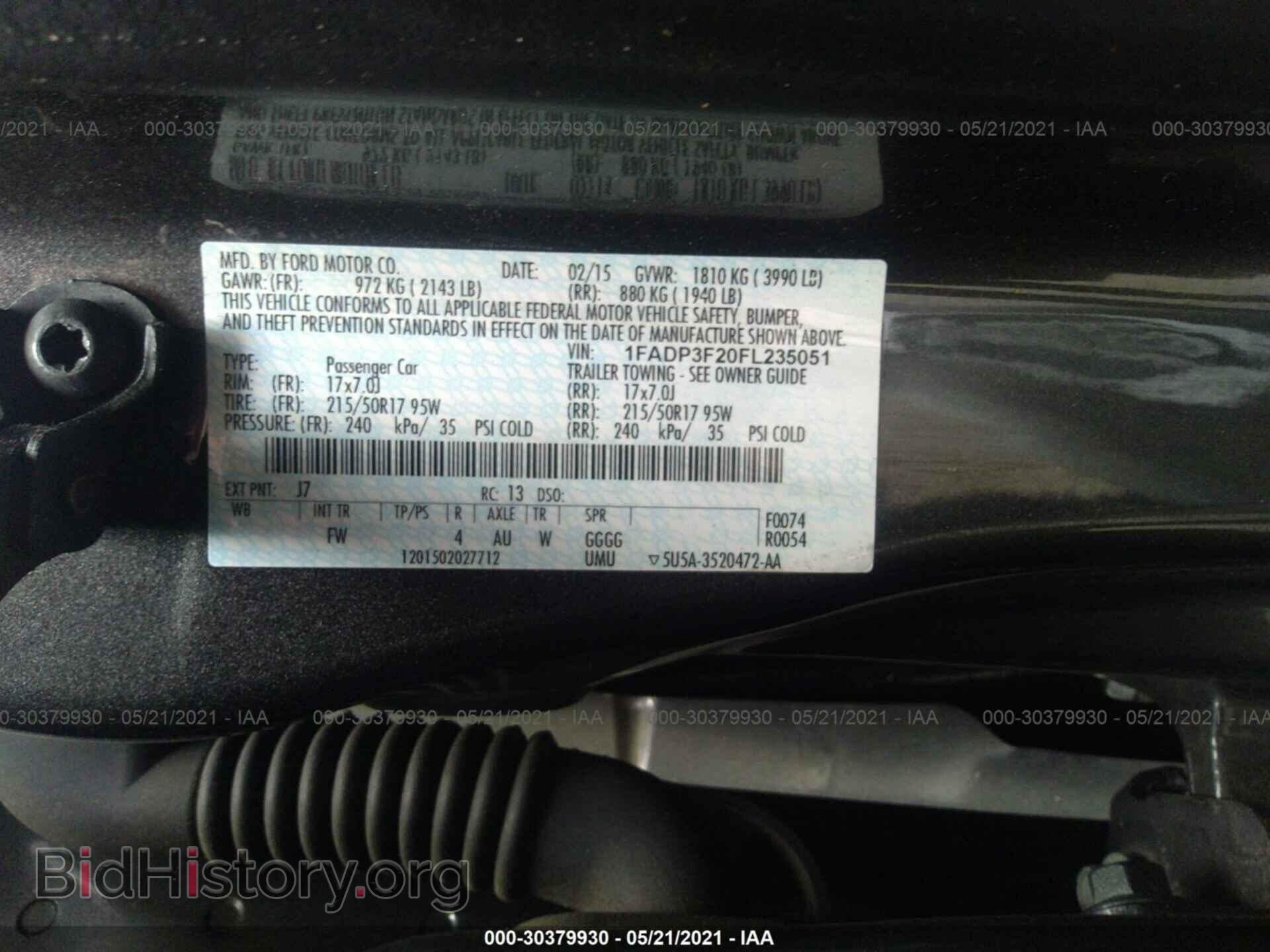 2015 FORD FOCUS - VIN: 1FADP3F20FL235051 - Photo 9