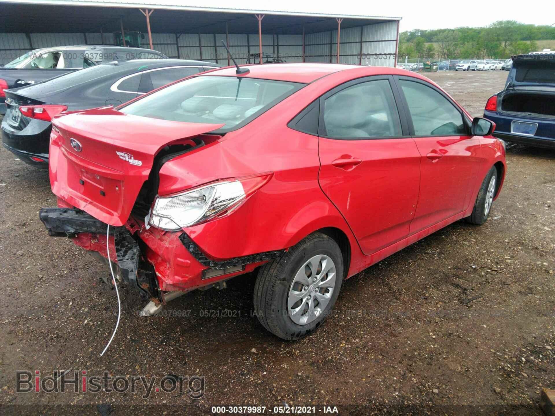2016 HYUNDAI ACCENT - VIN: KMHCT4AE6GU136024 - Фото 4