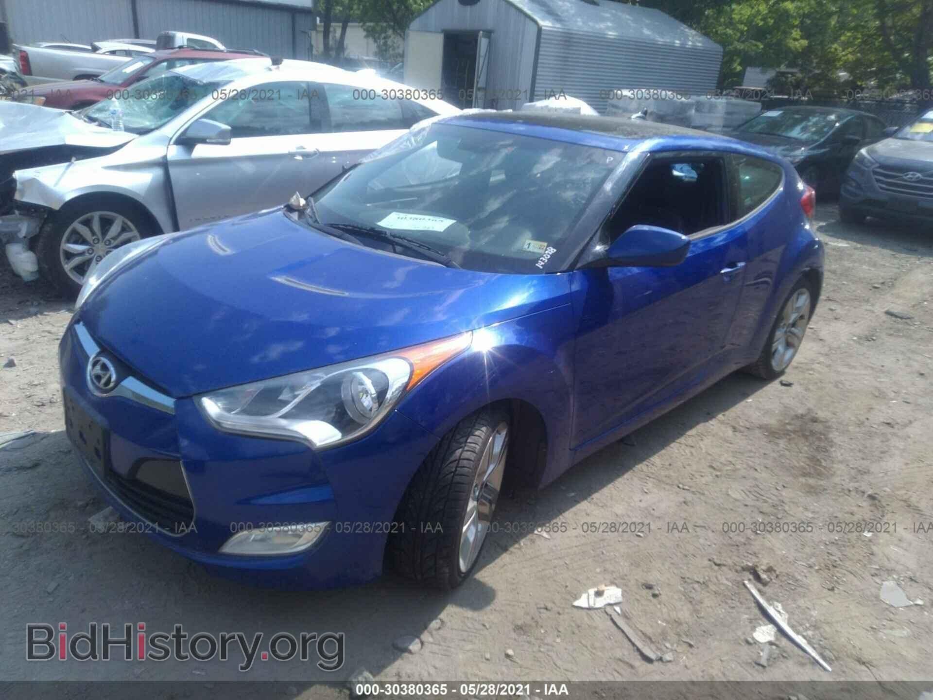 2013 HYUNDAI VELOSTER - VIN: KMHTC6AD8DU161473 - Фото 2