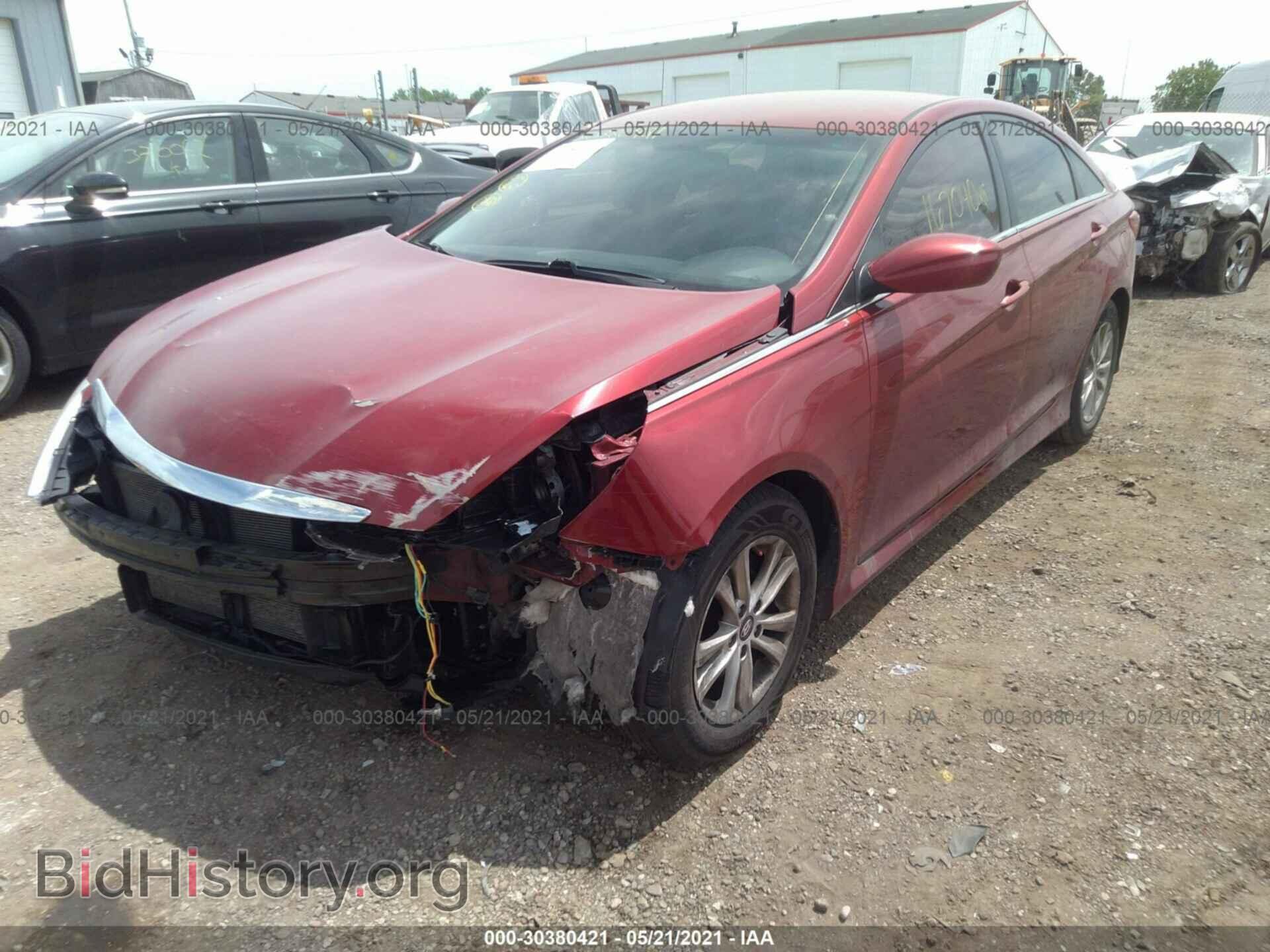 2014 HYUNDAI SONATA - VIN: 5NPEB4AC0EH856876 - Фото 2