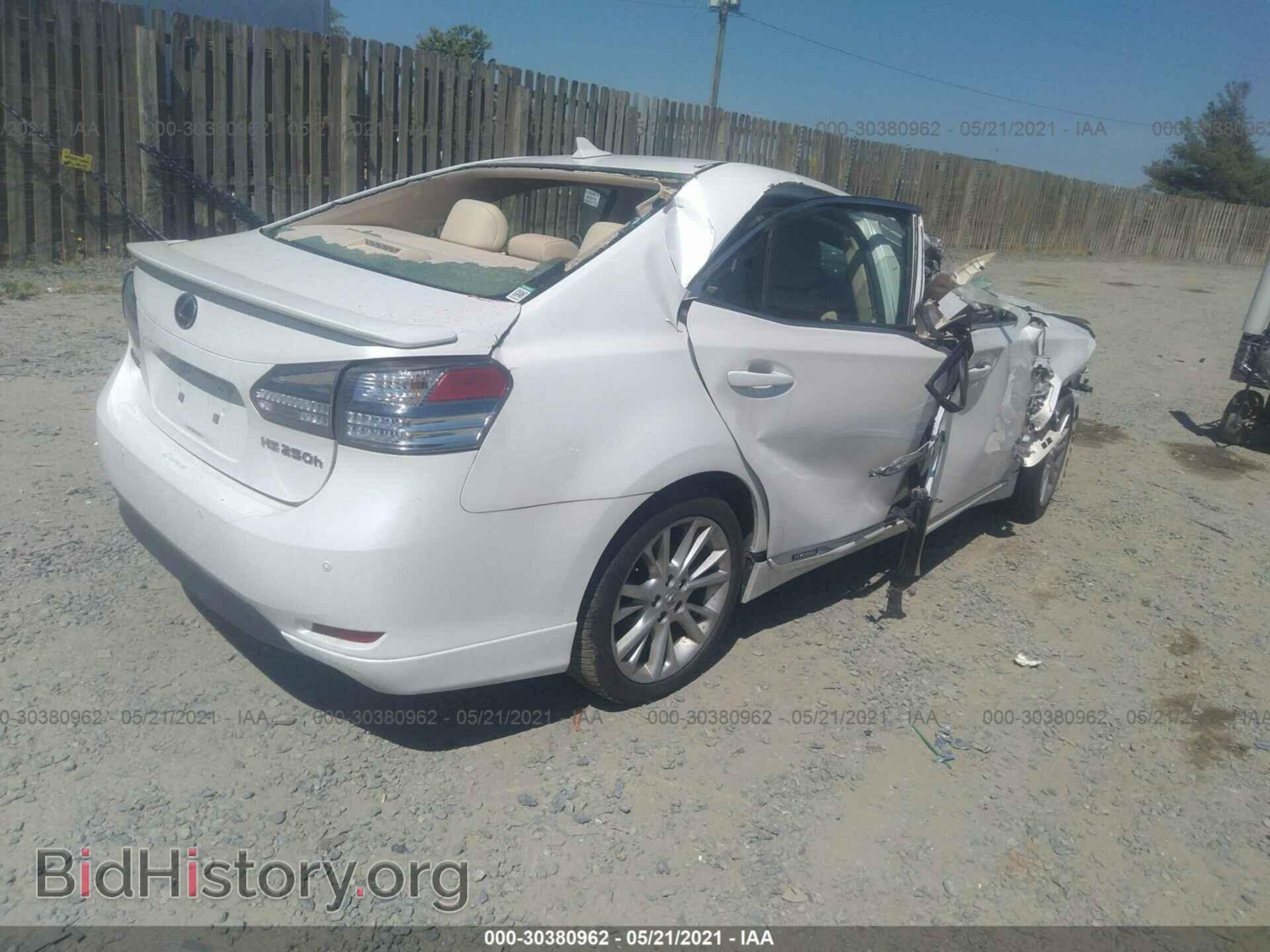 2010 LEXUS HS 250H - VIN: JTHBB1BAXA2019173 - Фото 4