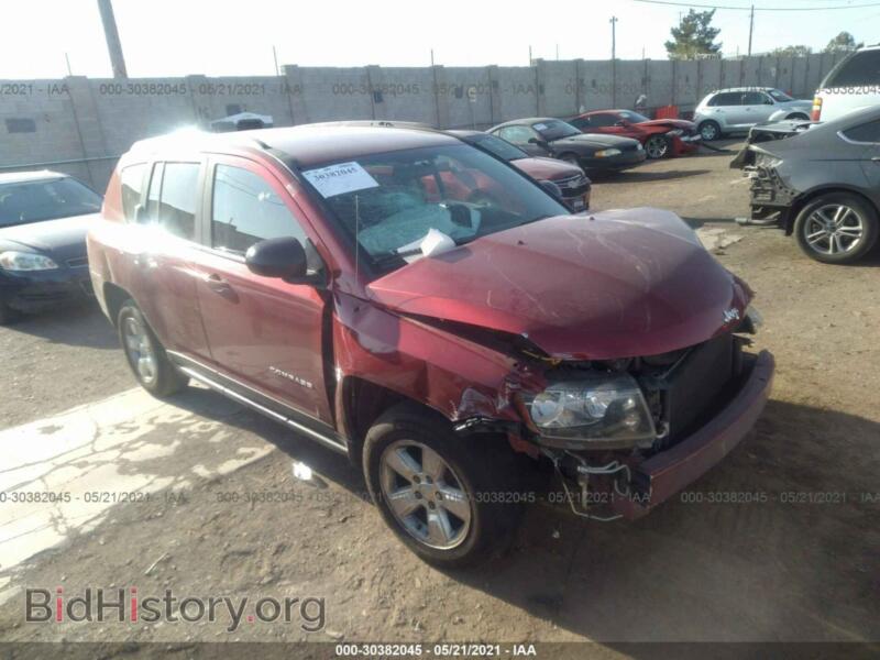 2014 Jeep COMPASS Sport (VIN 1C4NJCBA6ED844778) — фото 1 из 10, IAAI, повреждение: передняя часть