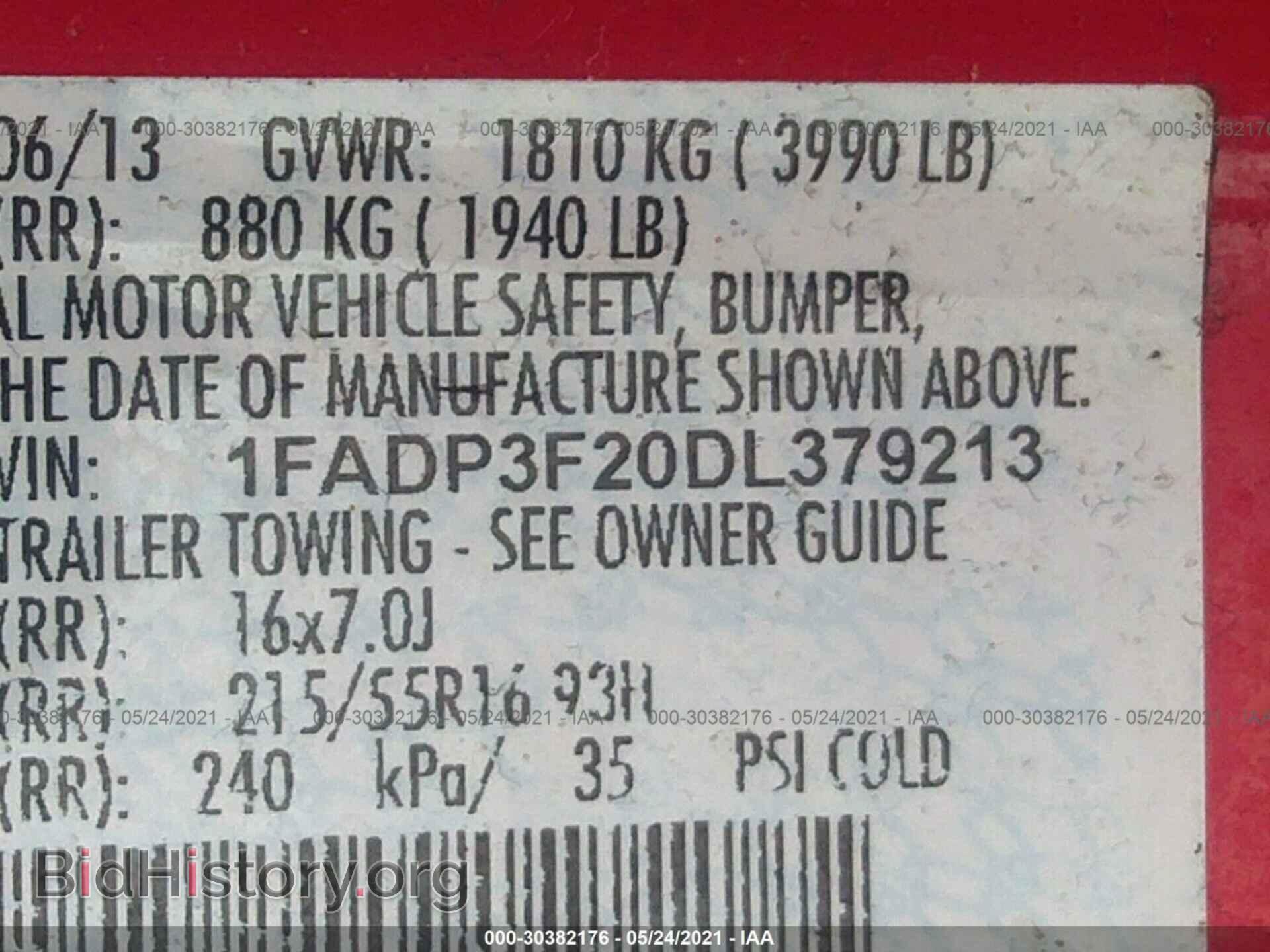 2013 FORD FOCUS - VIN: 1FADP3F20DL379213 - Photo 9