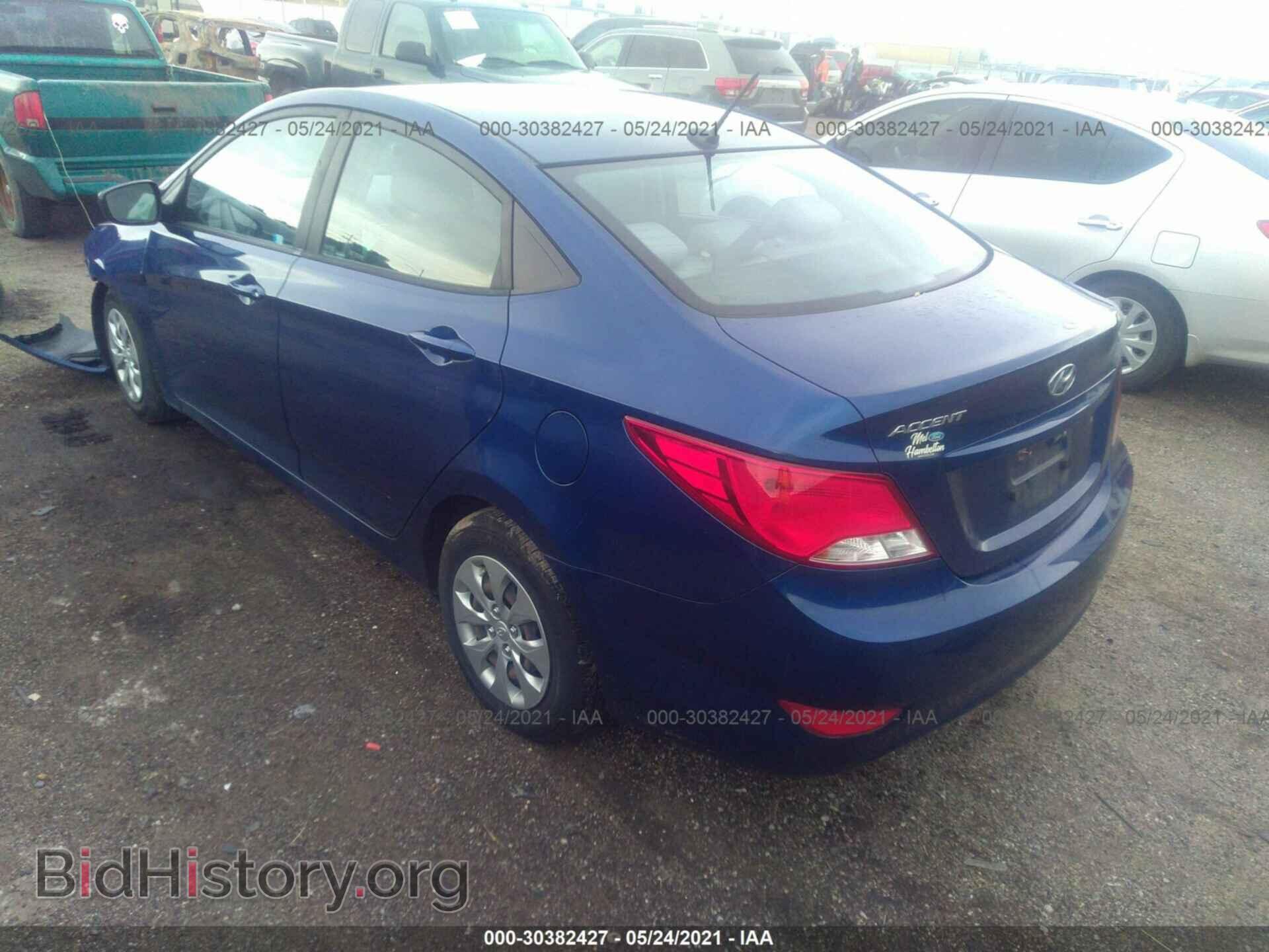 2016 HYUNDAI ACCENT - VIN: KMHCT4AE9GU123820 - Фото 3